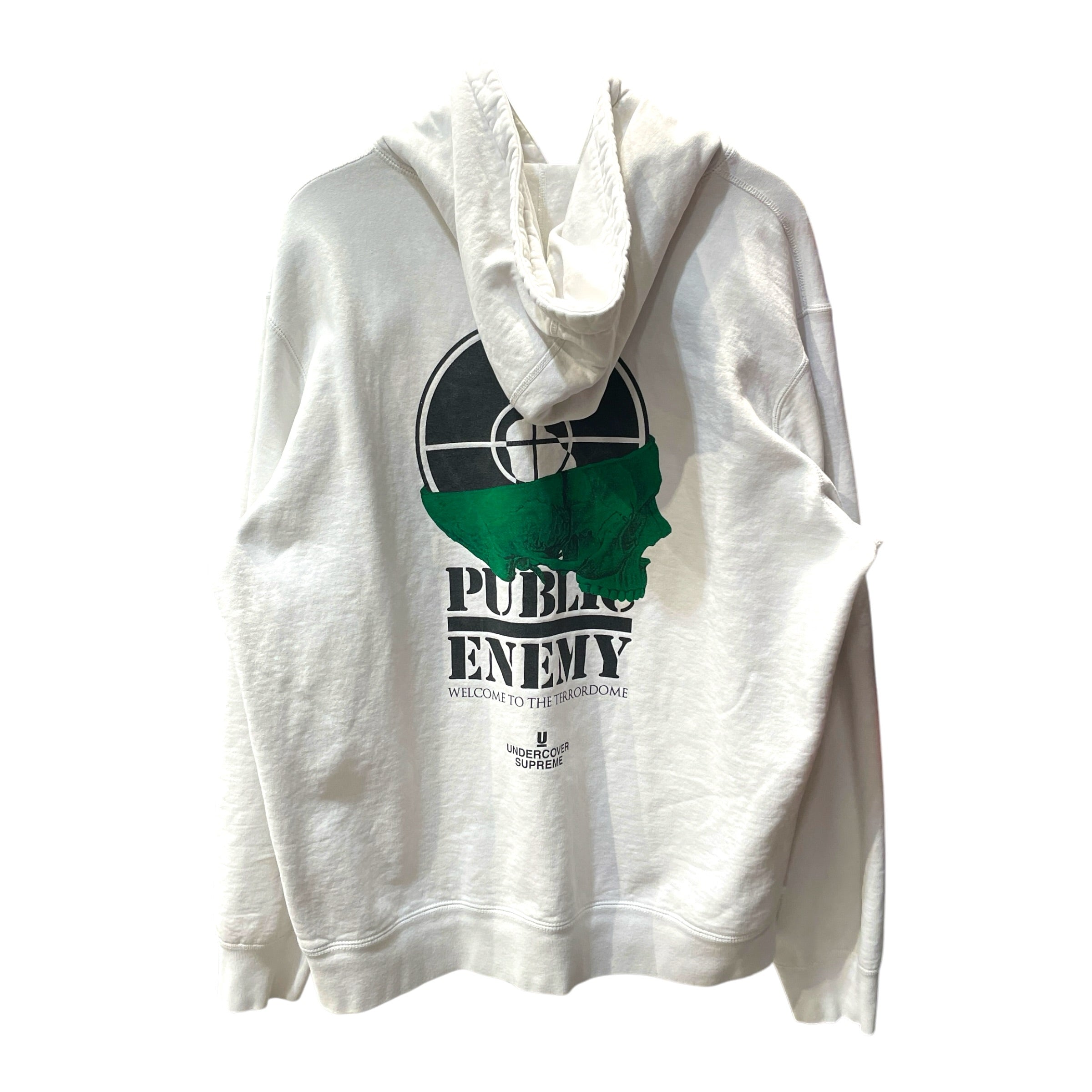 Supreme/UNDERCOVER/Hoodie/XL/Graphic/Cotton/WHT/Public Enemy Terrordome Hoodie view 2