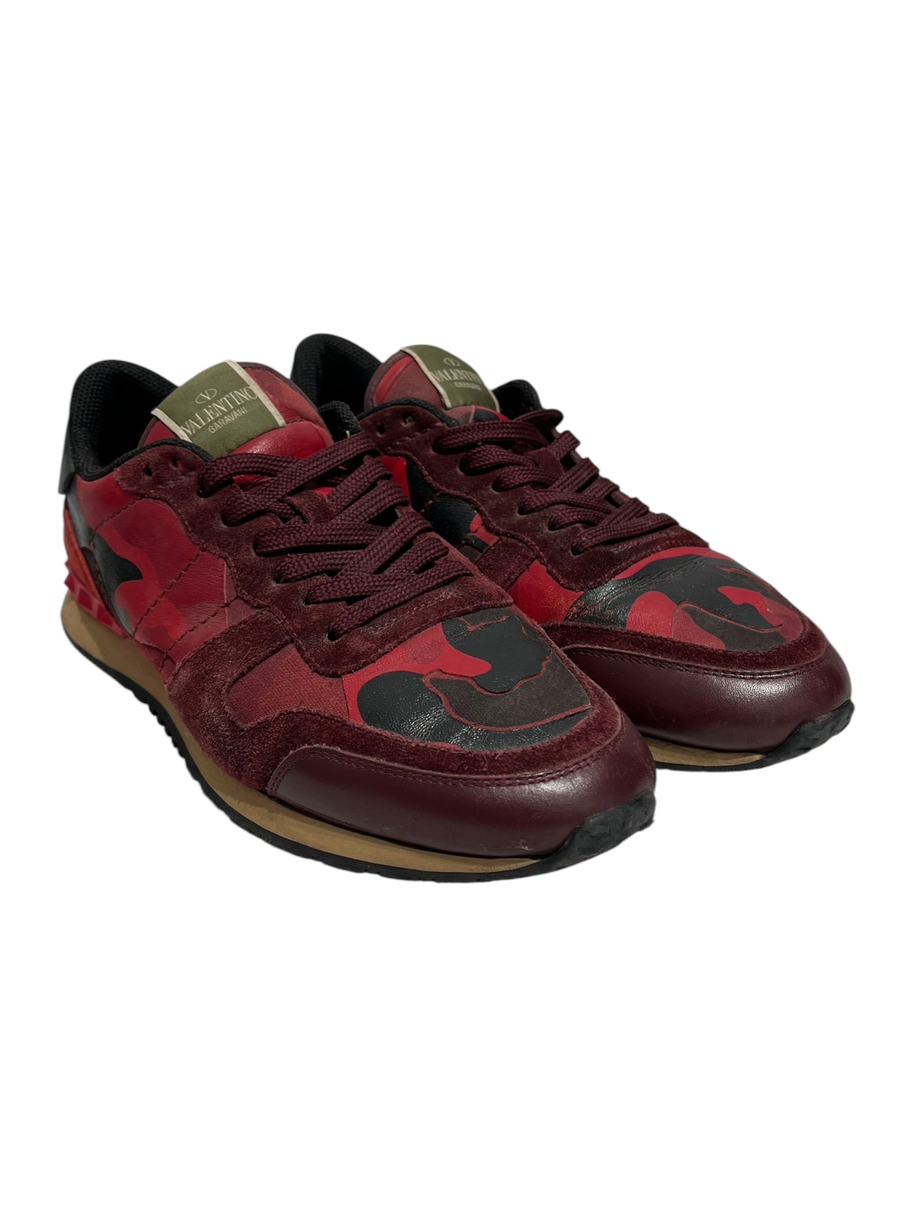 VALENTINO/Low-Sneakers/EU 42/Camouflage/RED/RED CAMO PRINT view 1