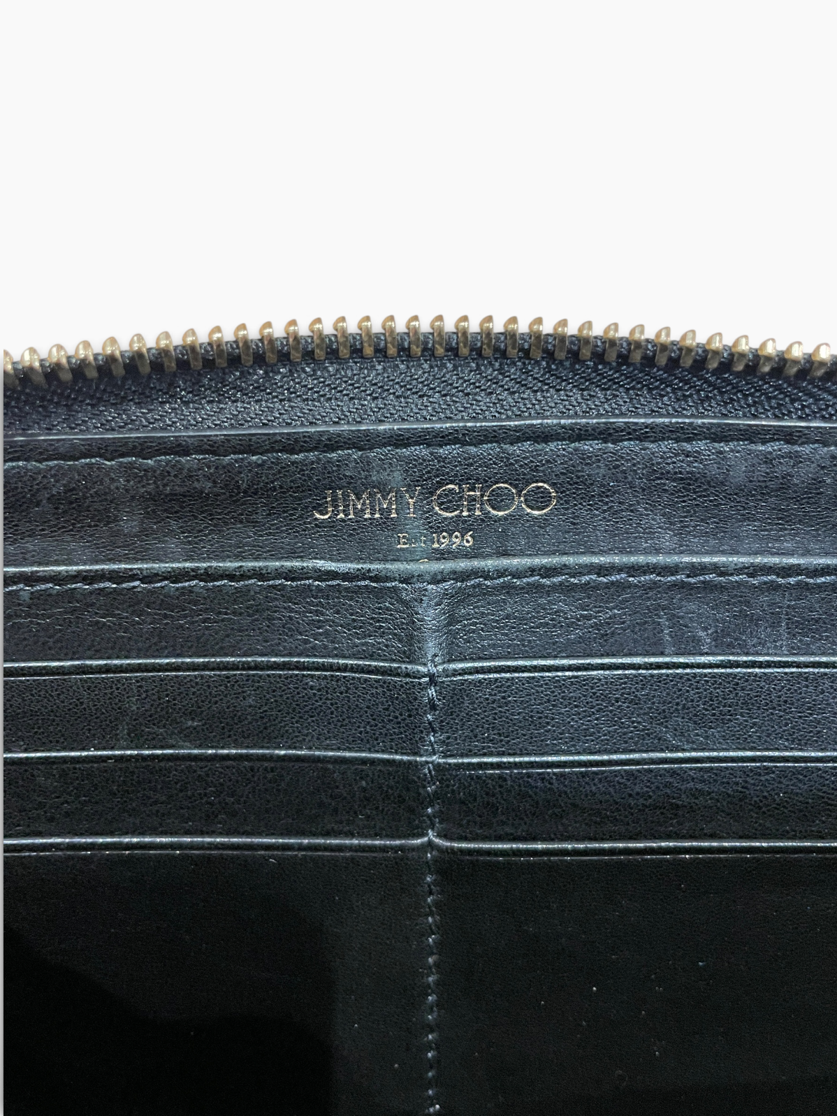 JIMMY CHOO/Long Wallet/Leather/BLK/L's/Stars view 3