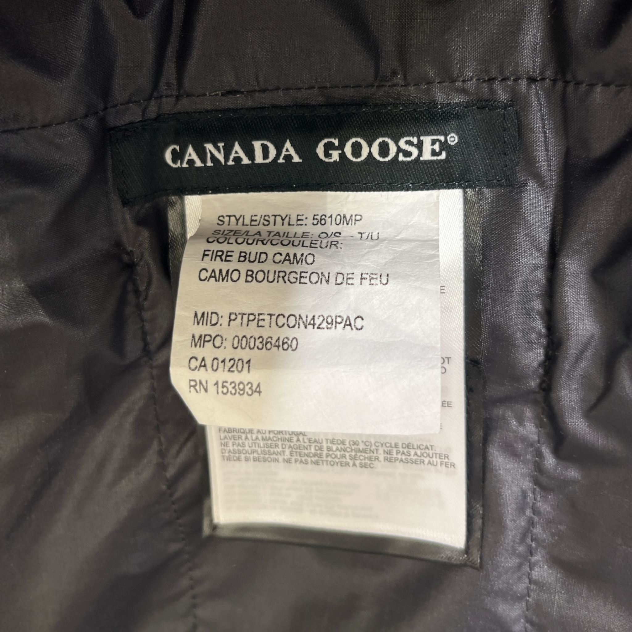 CANADA GOOSE/Coat/O/S/Camouflage/Nylon/MLT/CAMO PONCHO view 3