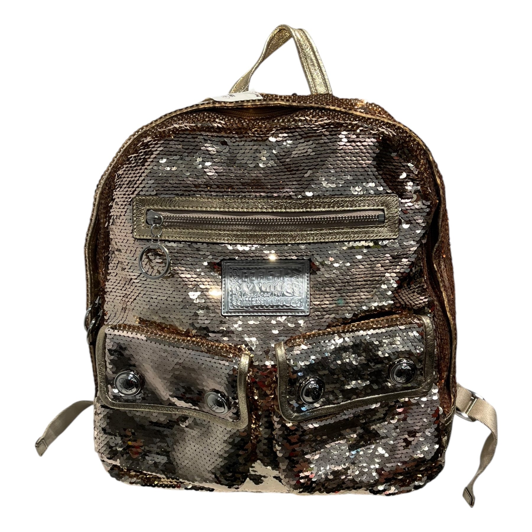 COACH/Backpack/GLD/POPPY SEQUIN SPOTLIGHT