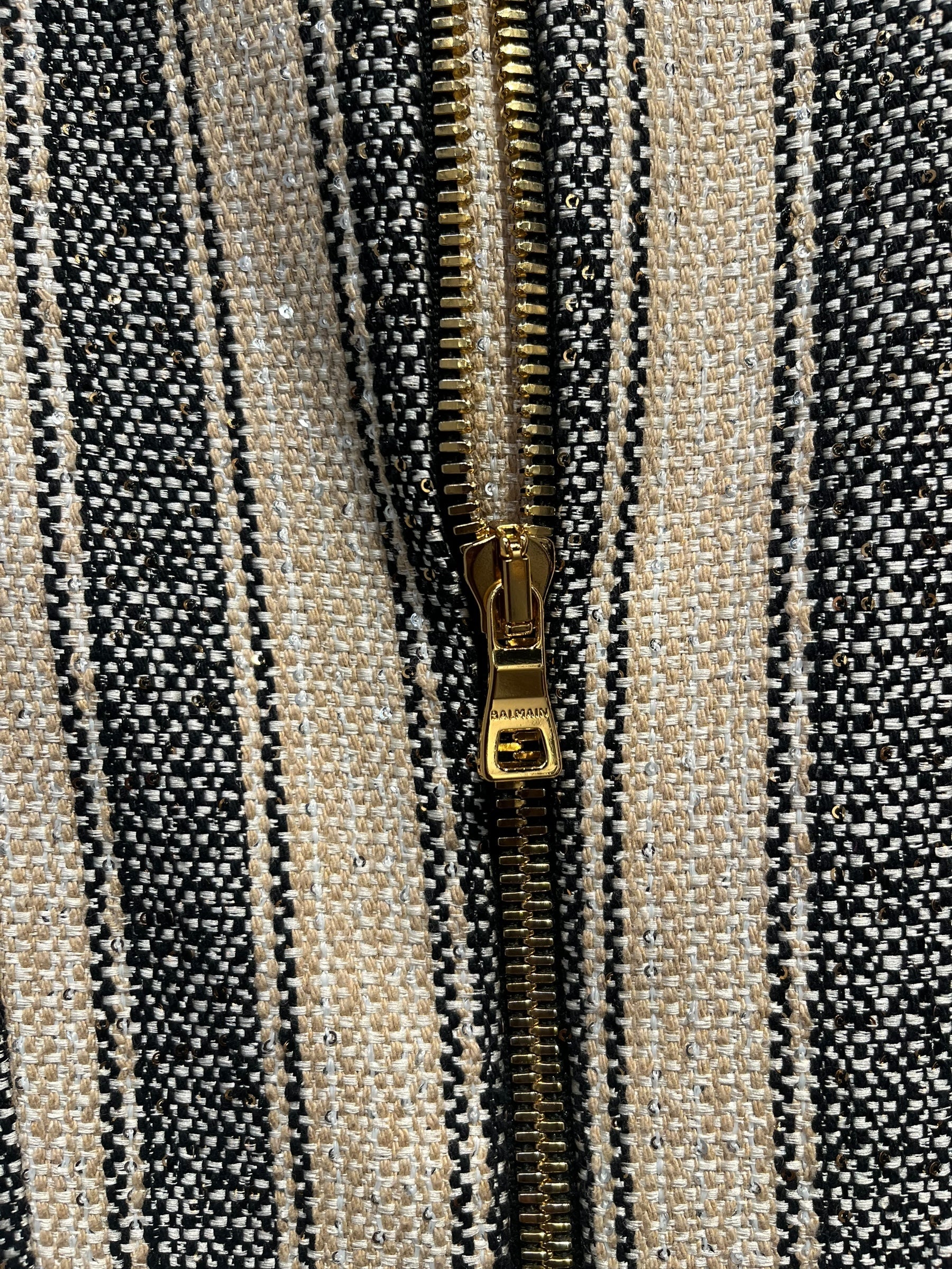 BALMAIN/SS Dress/S/Stripe/Cotton/MLT/ view 4