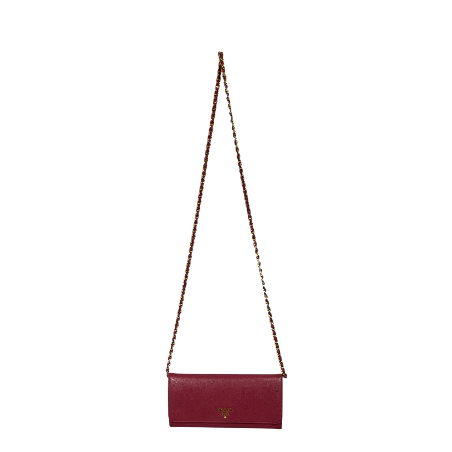 PRADA/Bag/Leather/PNK/METAL ORO CHAIN WALLET view 1