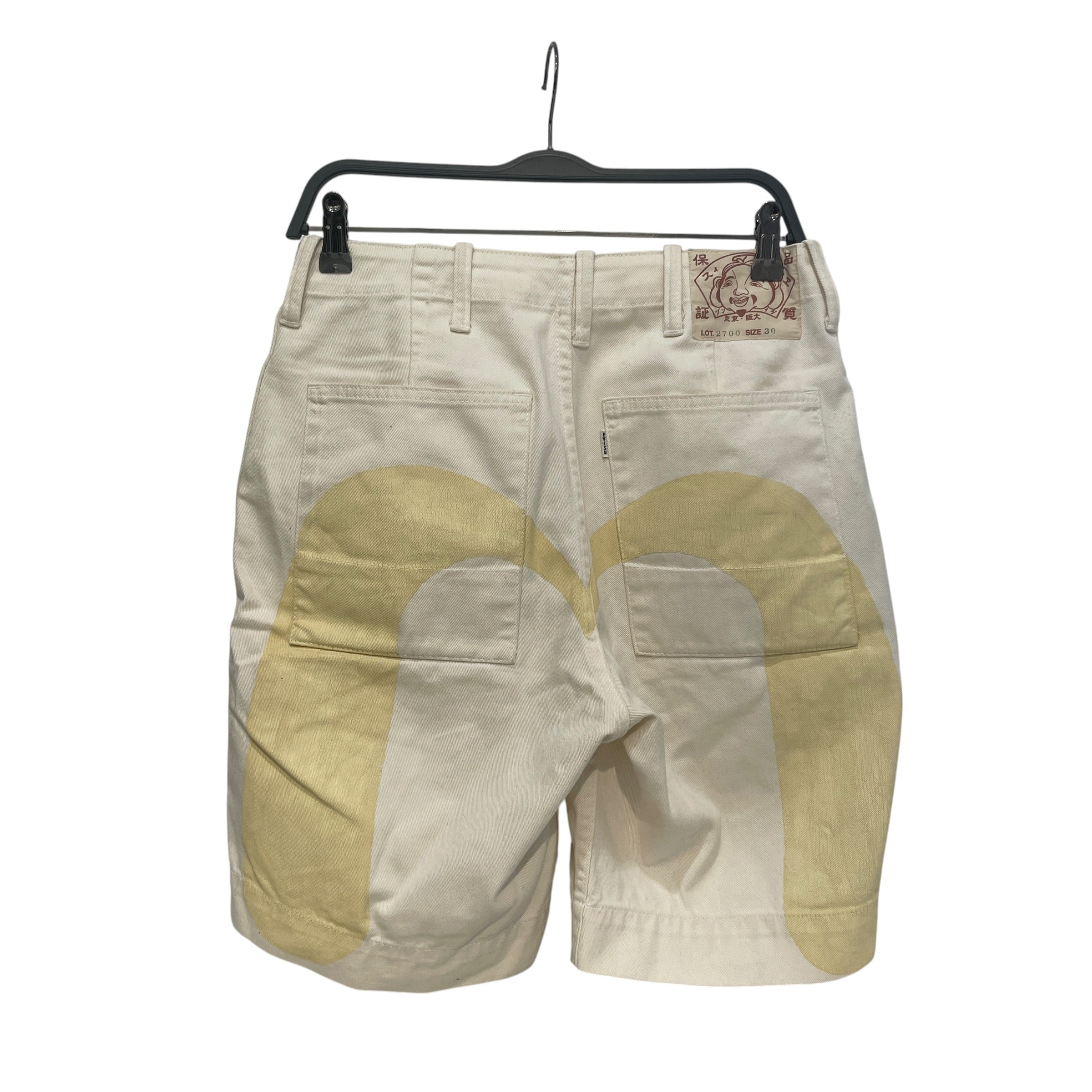 EVISU/Shorts/30/Denim/WHT/Logo Shorts view 2