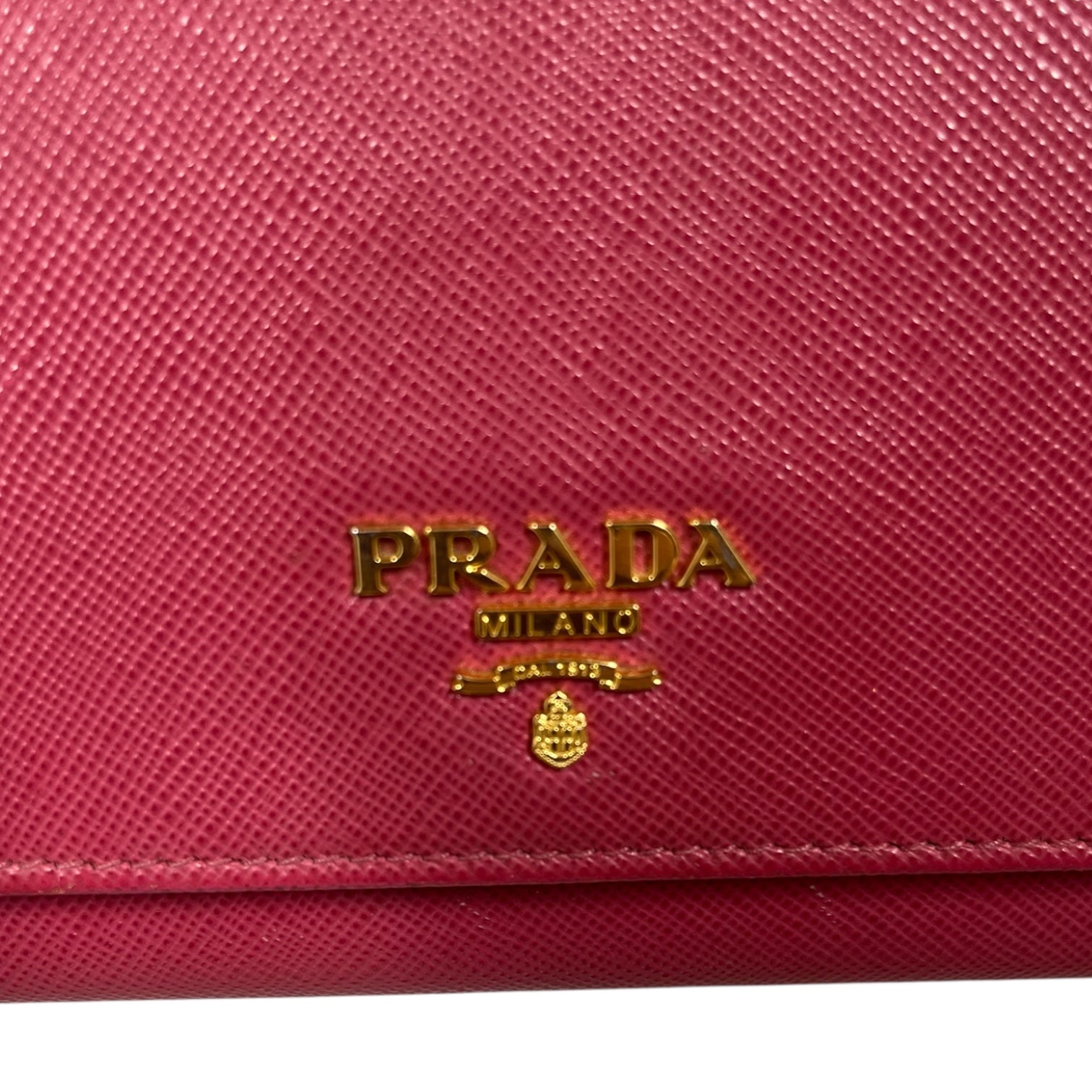 PRADA/Bag/Leather/PNK/METAL ORO CHAIN WALLET view 4