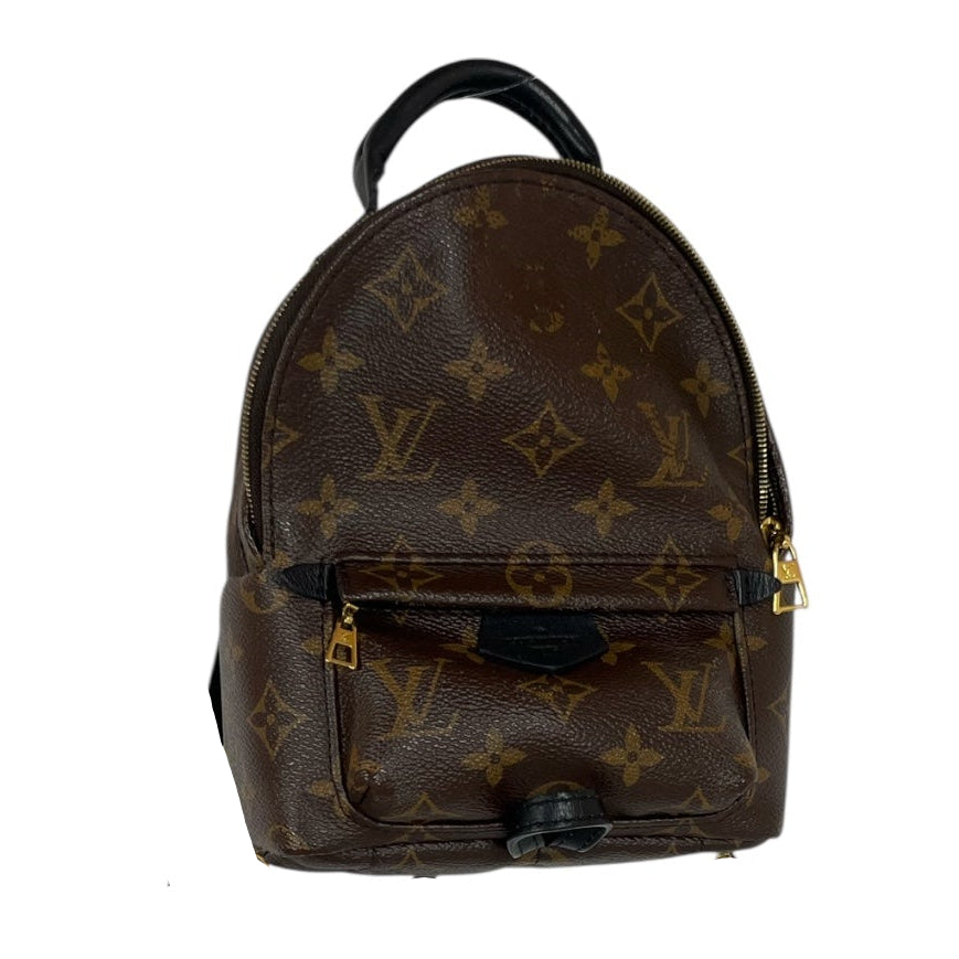 LOUIS VUITTON/Backpack/Monogram/Leather/BRW/PALM SPRINGS MINI BACKPACK view 1