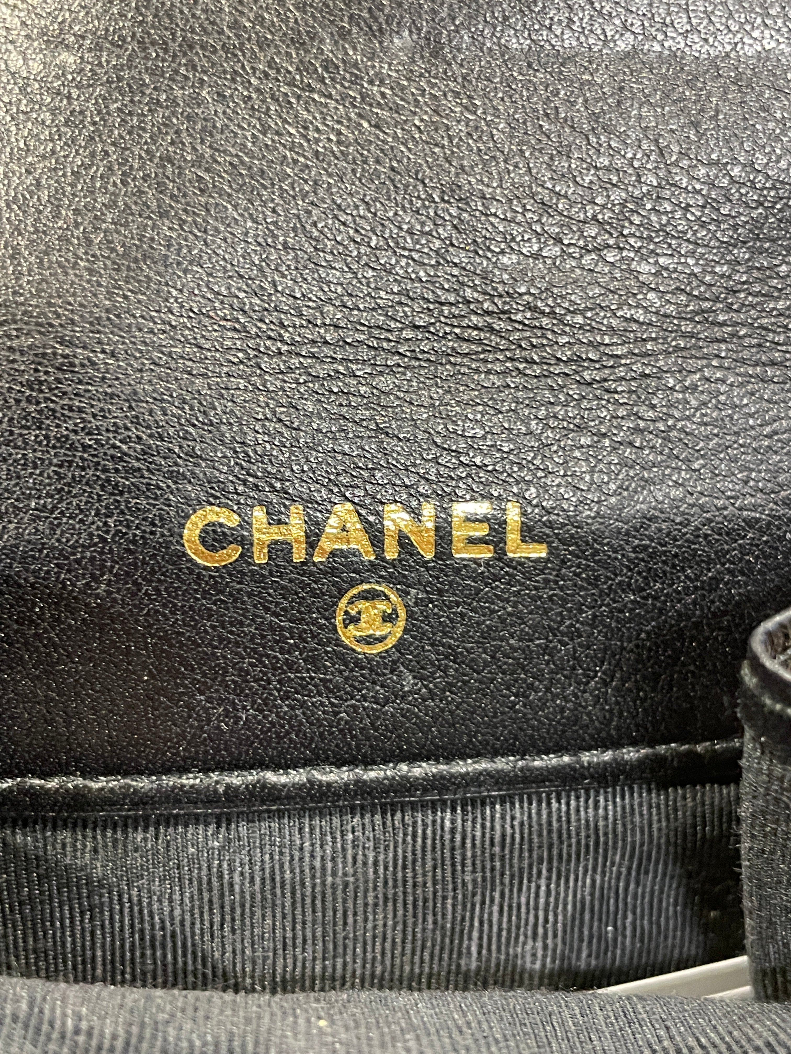 CHANEL/Coin Wallet/Silk/BLK/L's/Diamond Stitch Mini Satin Gold view 3
