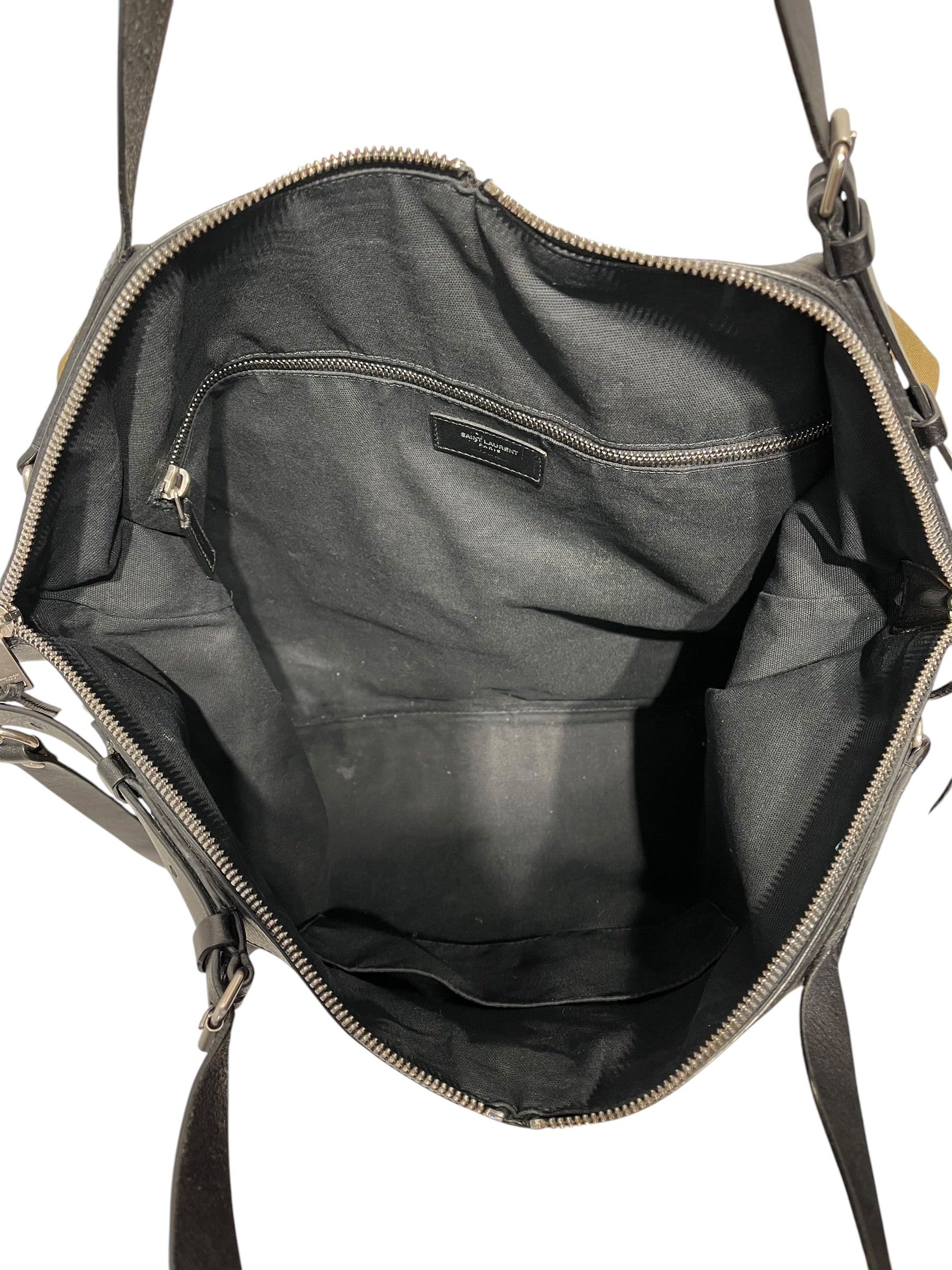 SAINT LAURENT/Tote Bag/Leather/GRN/ view 4