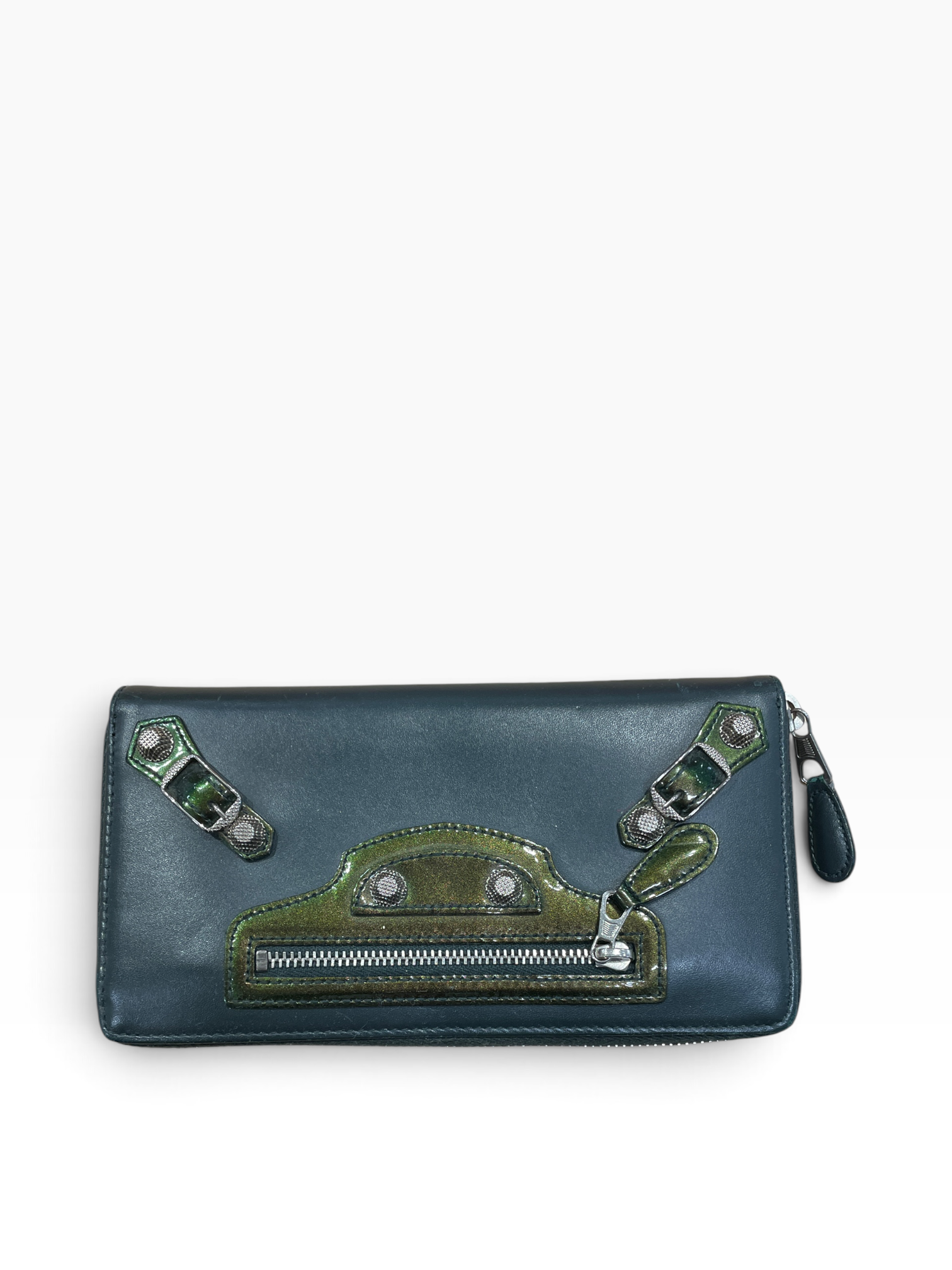 BALENCIAGA/Long Wallet/Leather/GRN/L's/ view 1