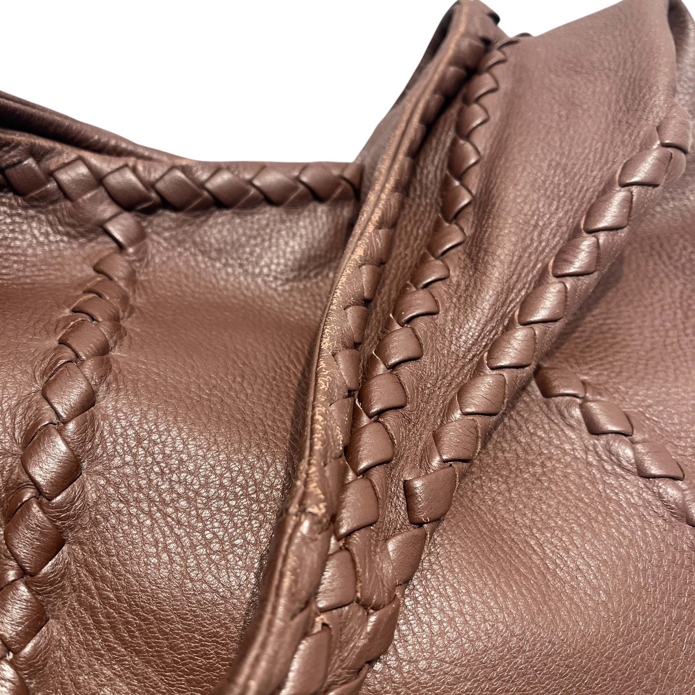 BOTTEGA VENETA/Bag/Leather/BRW/CERVO HOBO view 8