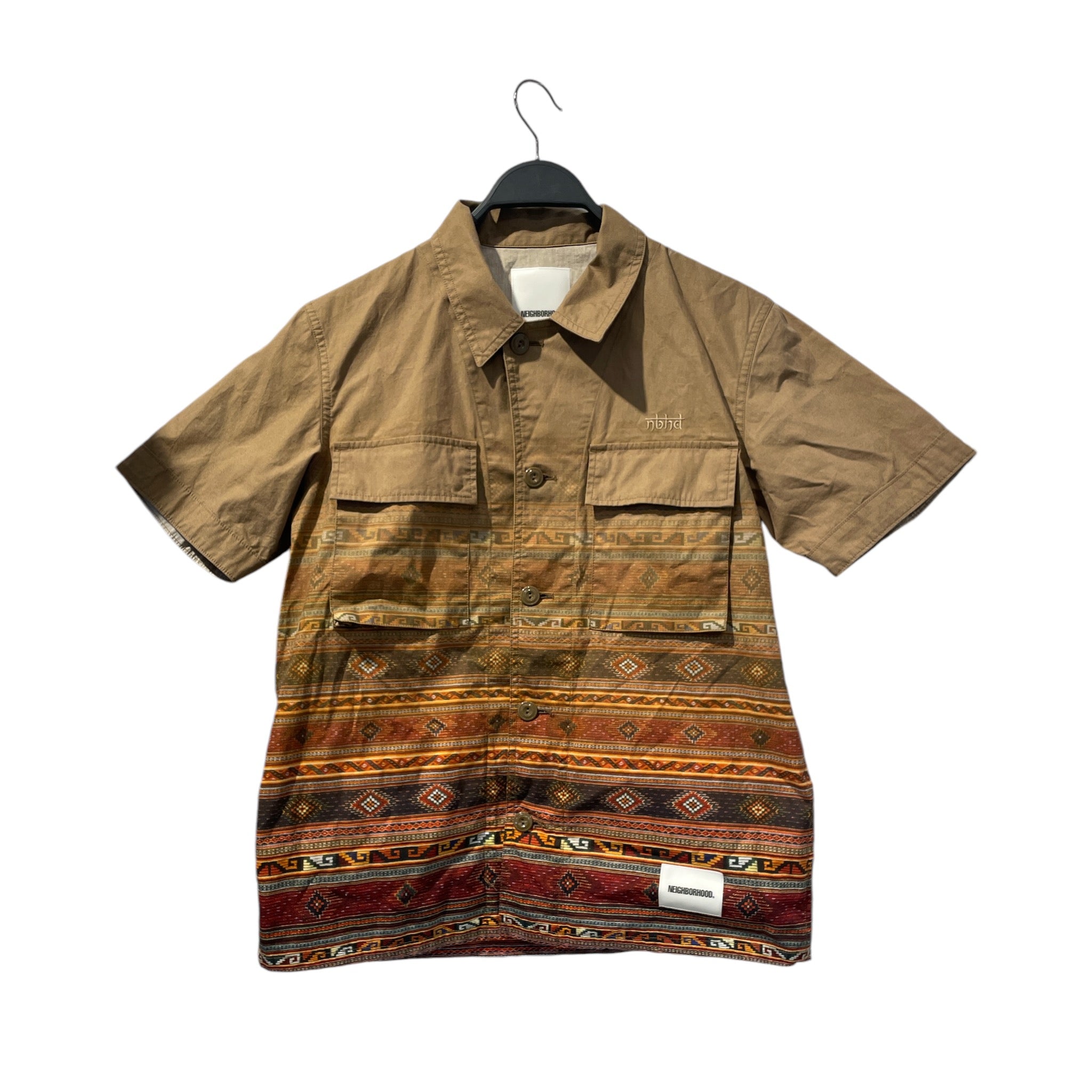 NEIGHBORHOOD/SS Shirt/Cotton/CML///Plain view 1