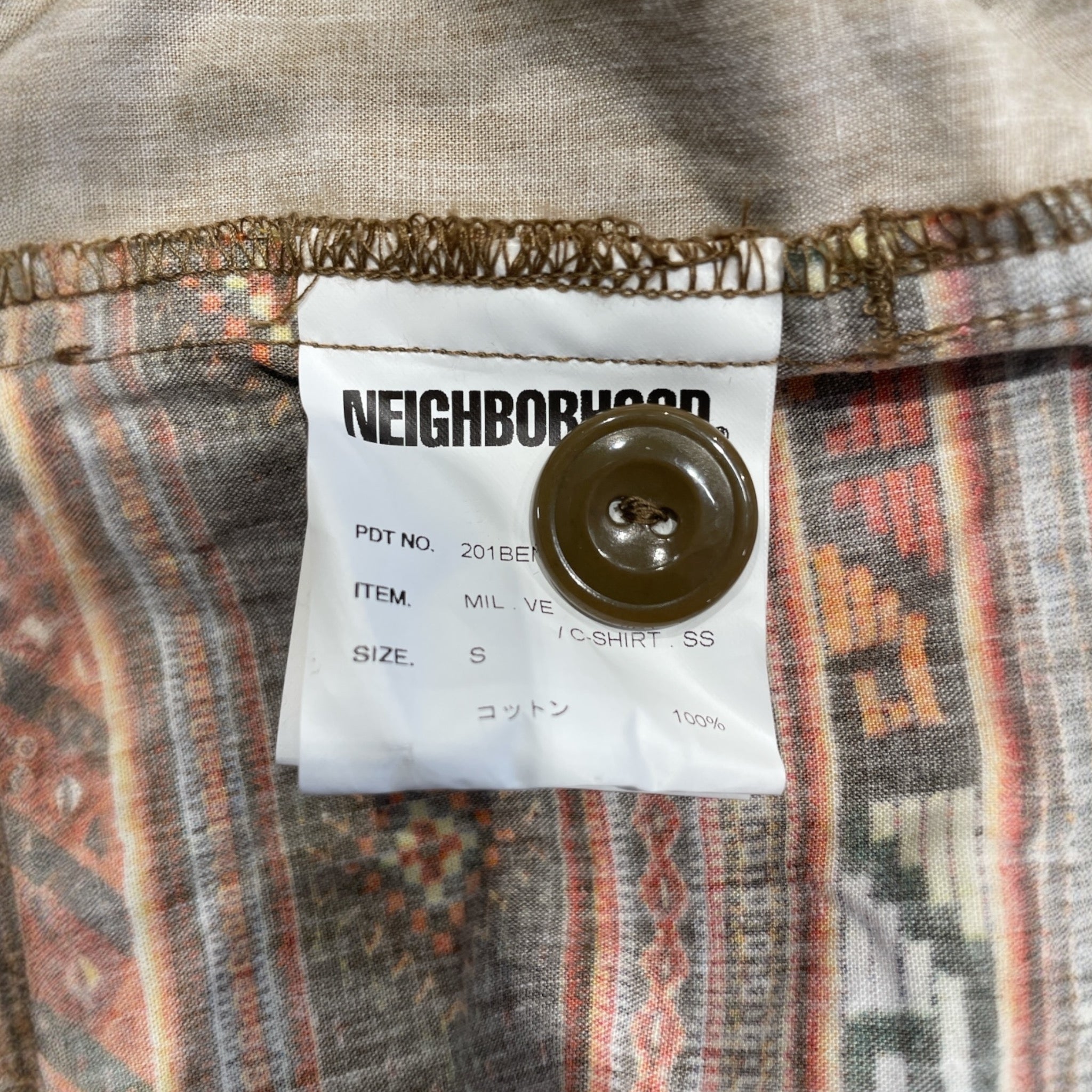 NEIGHBORHOOD/SS Shirt/Cotton/CML///Plain view 4