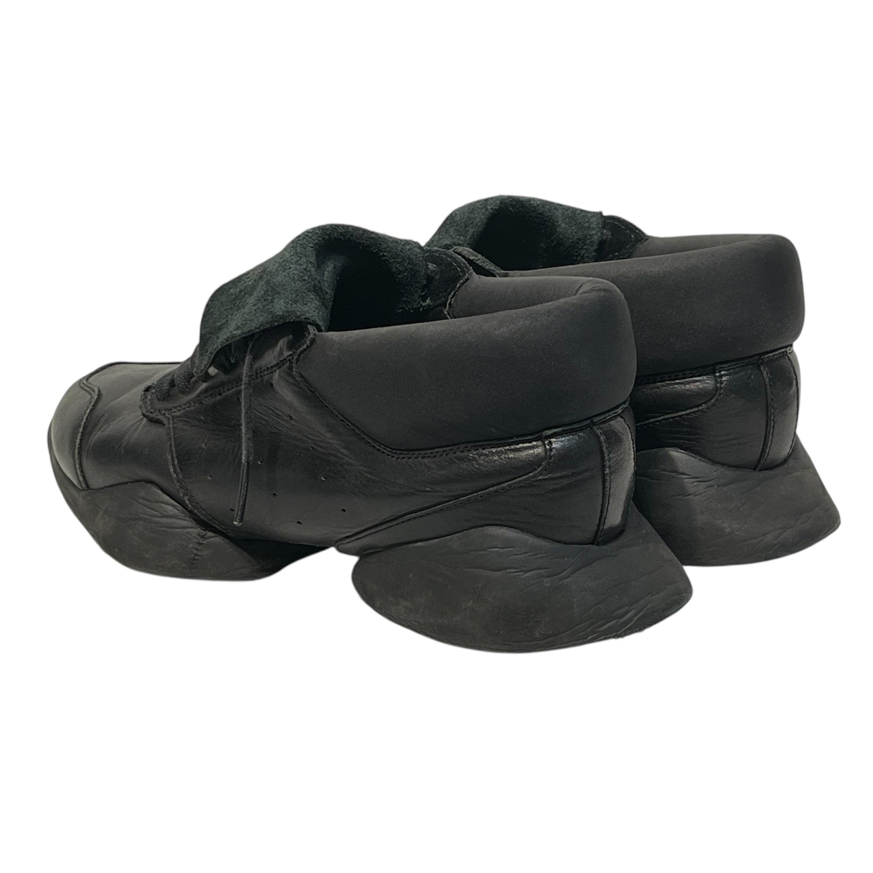adidas/Rick Owens/Low-Sneakers/US 8.5/BLK/runner triple view 3