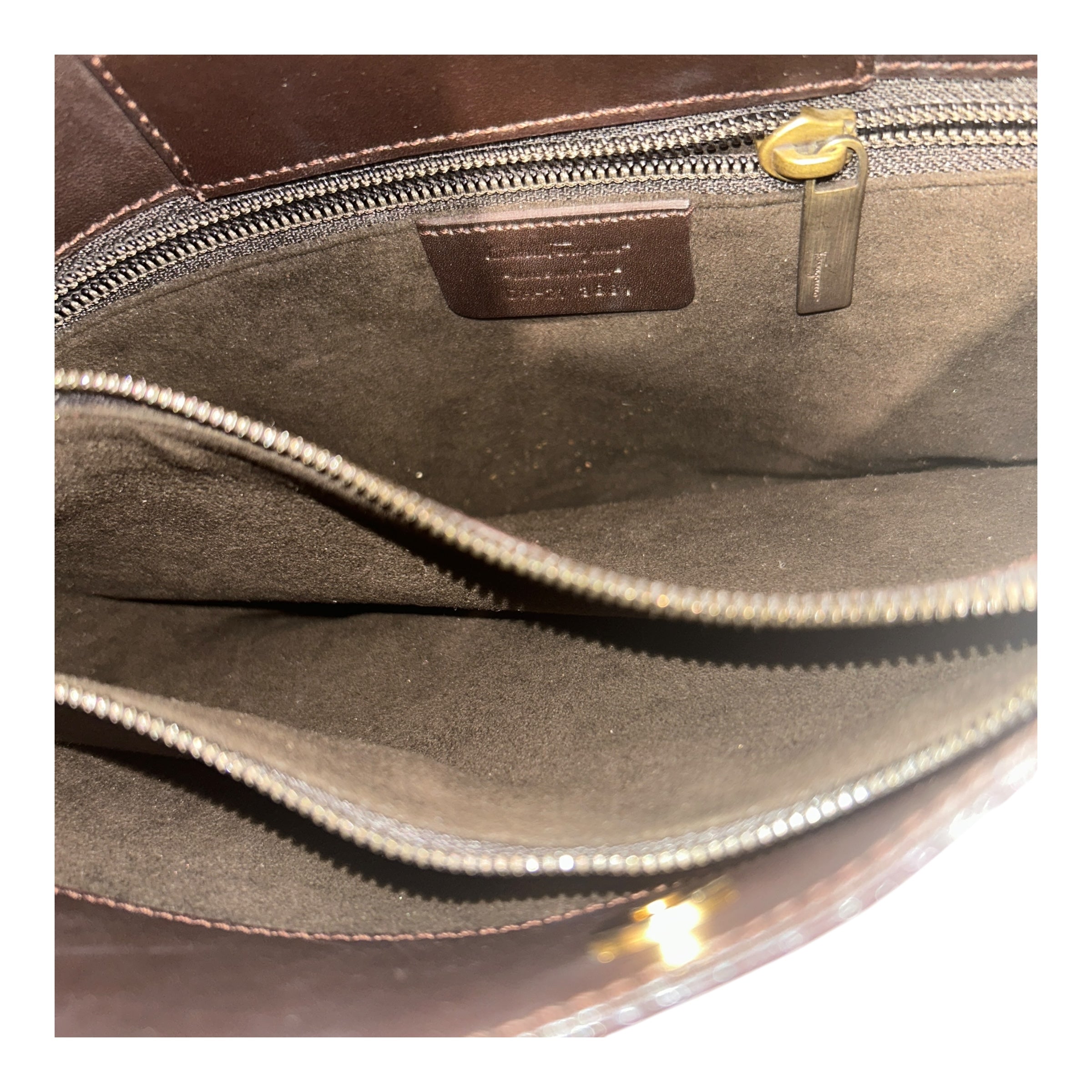 Salvatore Ferragamo/Bag/Leather/BRW/LEATHER SHOULDER BAG view 3