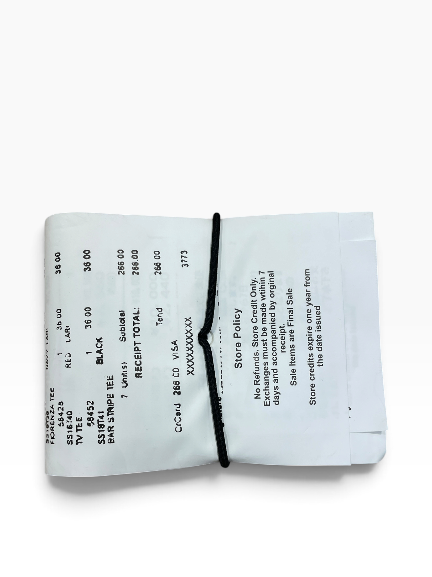 Maison Margiela/Supreme/Bifold Wallet/BLK/M's/MARGIELA X SUPREME RECEIPTS view 2