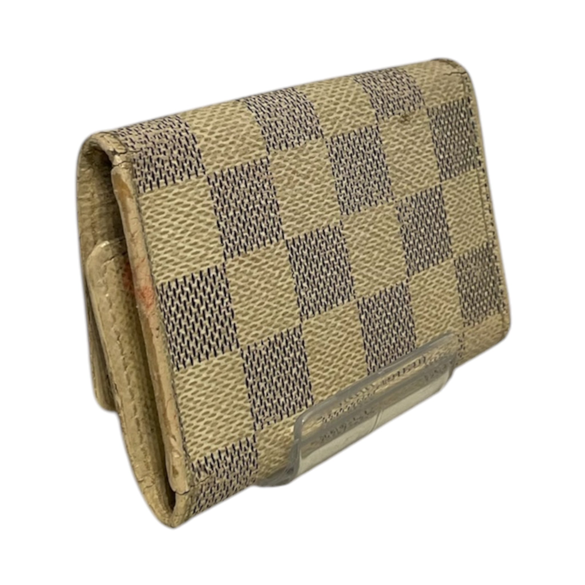 LOUIS VUITTON/Key Holder/Monogram/Leather/WHT/Damier Azur Canvas view 2