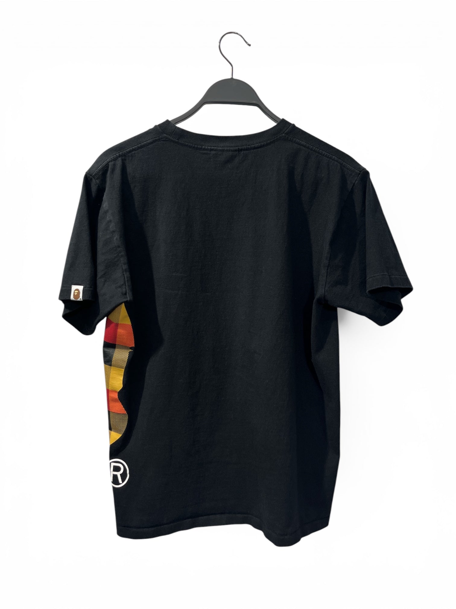 A BATHING APE/T-Shirt/M/Cotton/BLK/ORN/REDPLAIDAPE view 2