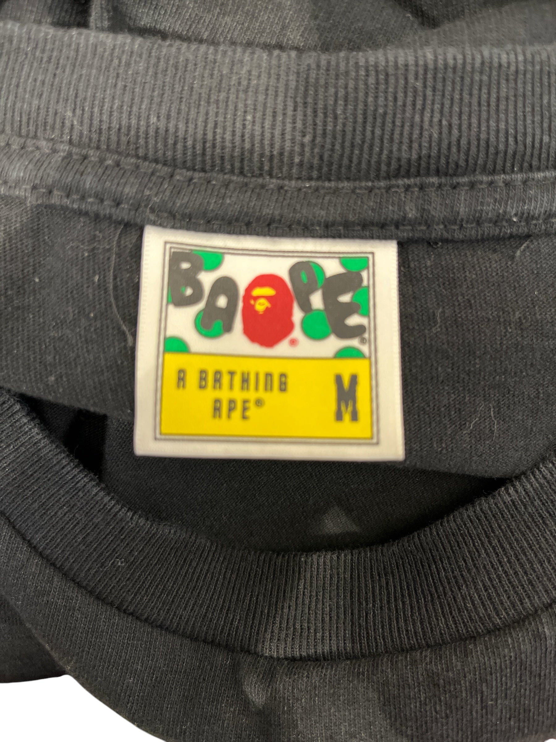 A BATHING APE/T-Shirt/M/Cotton/BLK/ORN/REDPLAIDAPE view 3