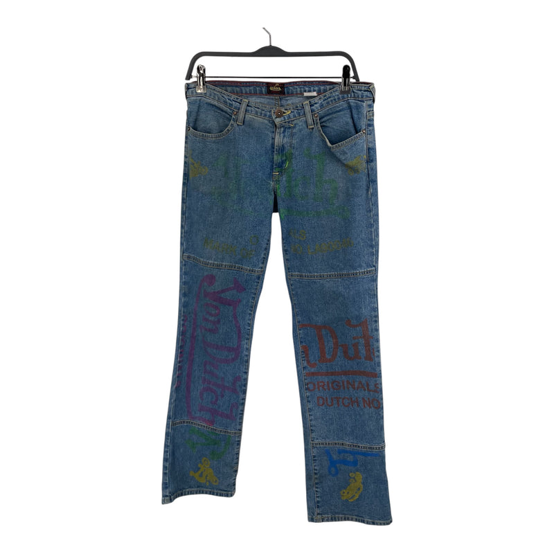 VonDutch/Bottoms/Denim/BLU/RAINBOW LETTERS