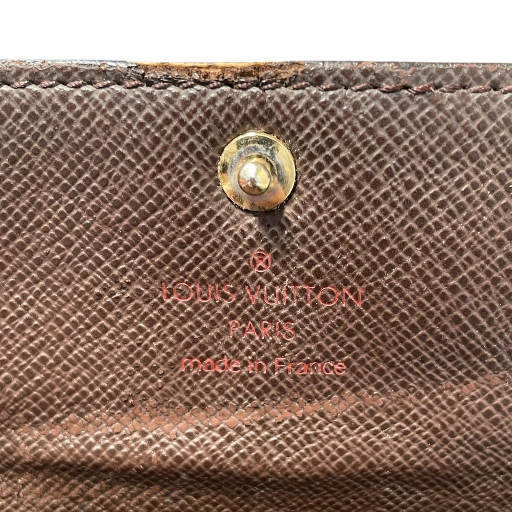 LOUIS VUITTON/Key Holder/Monogram/Leather/BRW/Damier Ebene Key Holder view 4