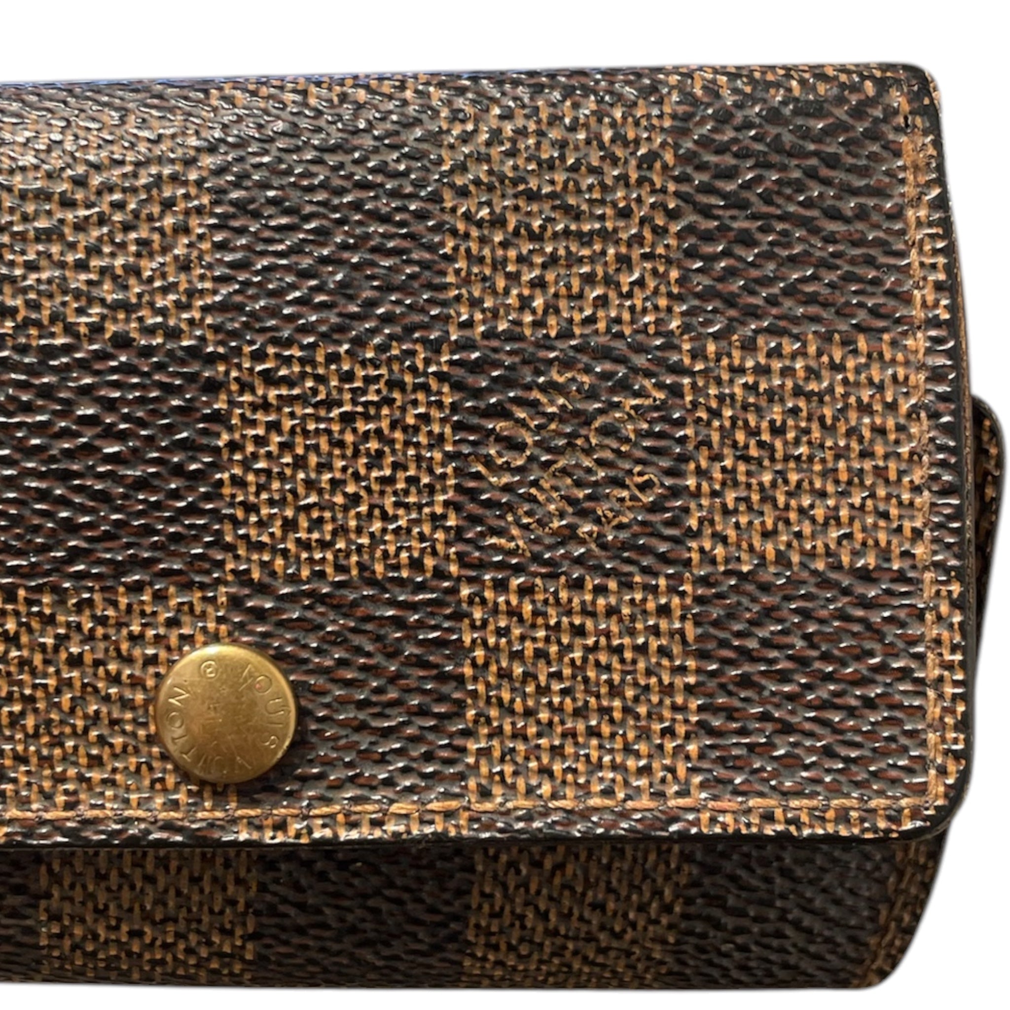 LOUIS VUITTON/Key Holder/Monogram/Leather/BRW/Damier Ebene Key Holder view 5