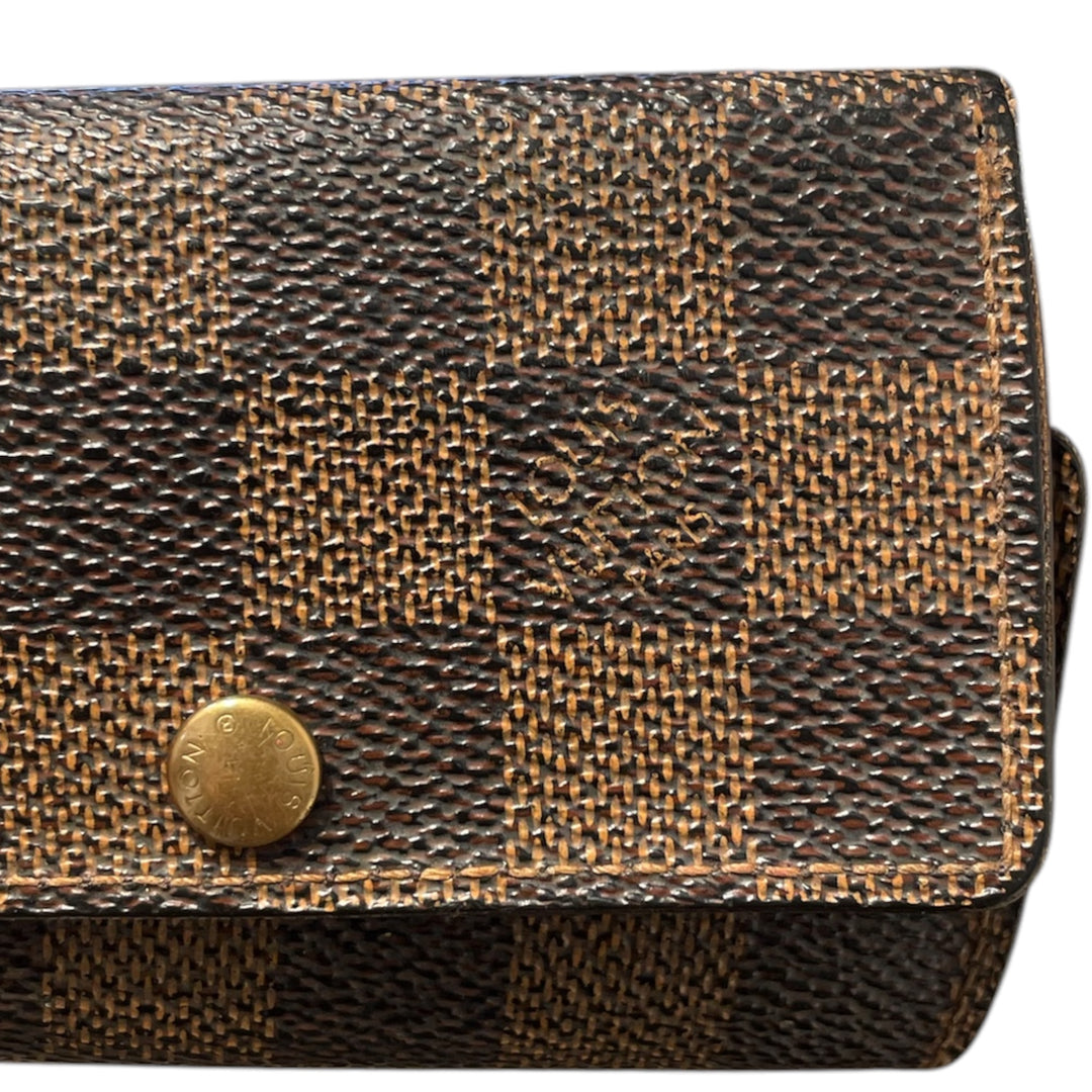 LOUIS VUITTON/Key Holder/Monogram/Leather/BRW/Damier Ebene Key Holder ...