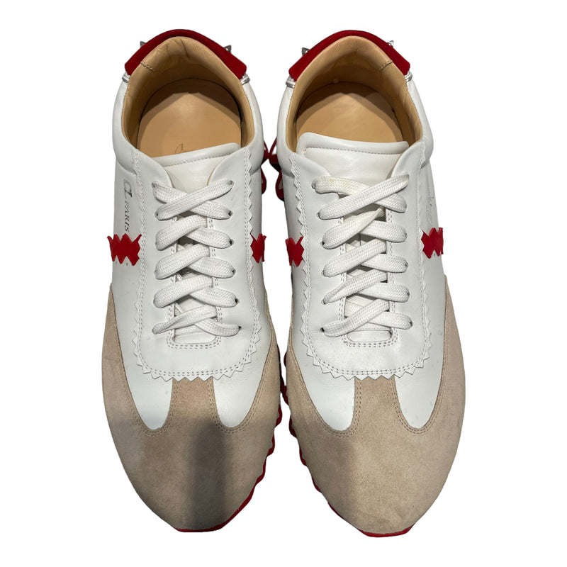 Christian Louboutin/Low-Sneakers/EU 46/Leather/WHT/