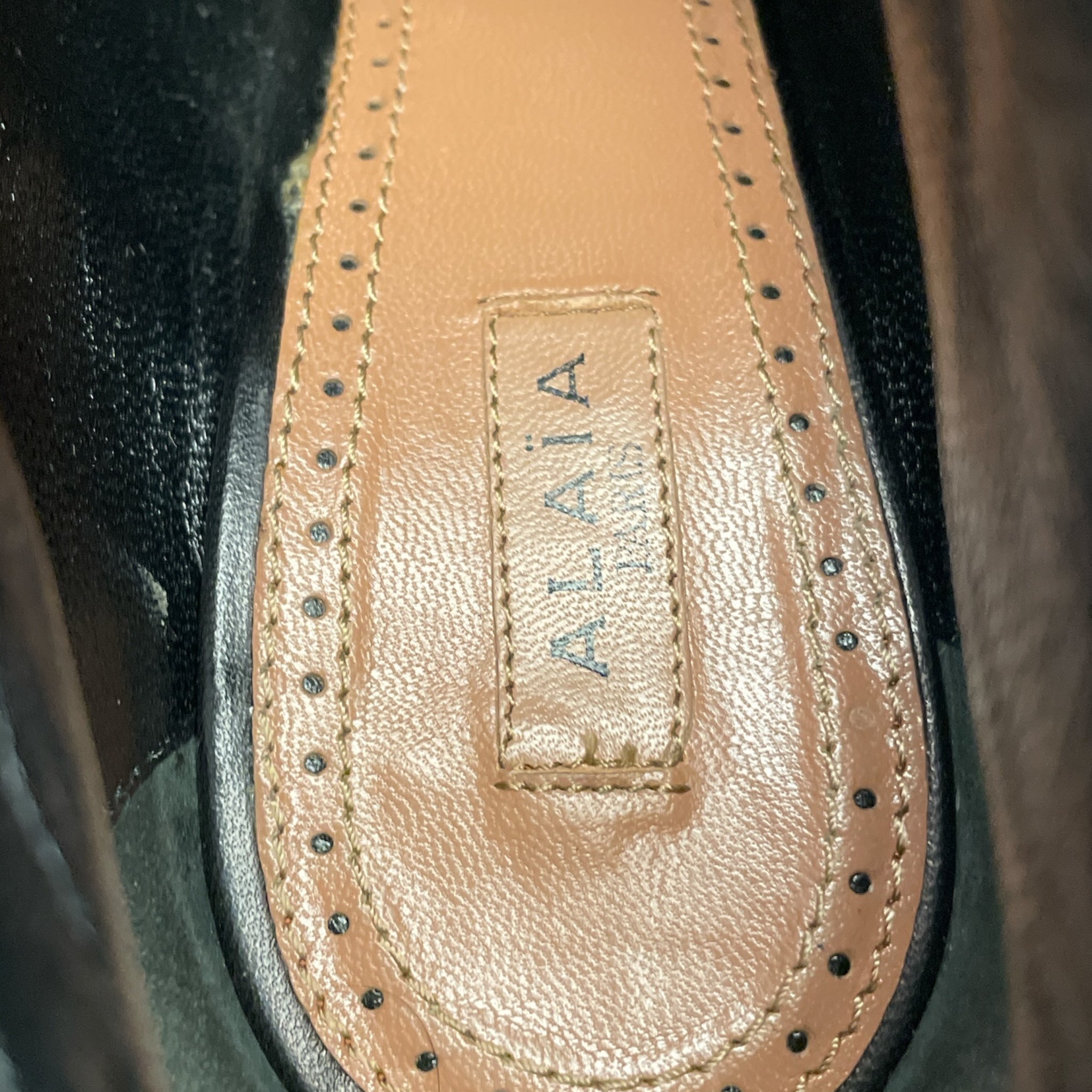 ALAIA/Booties/EU 36.5/Animal Pattern/Leather/WHT/Pony Hair Lace Up 6792 view 3