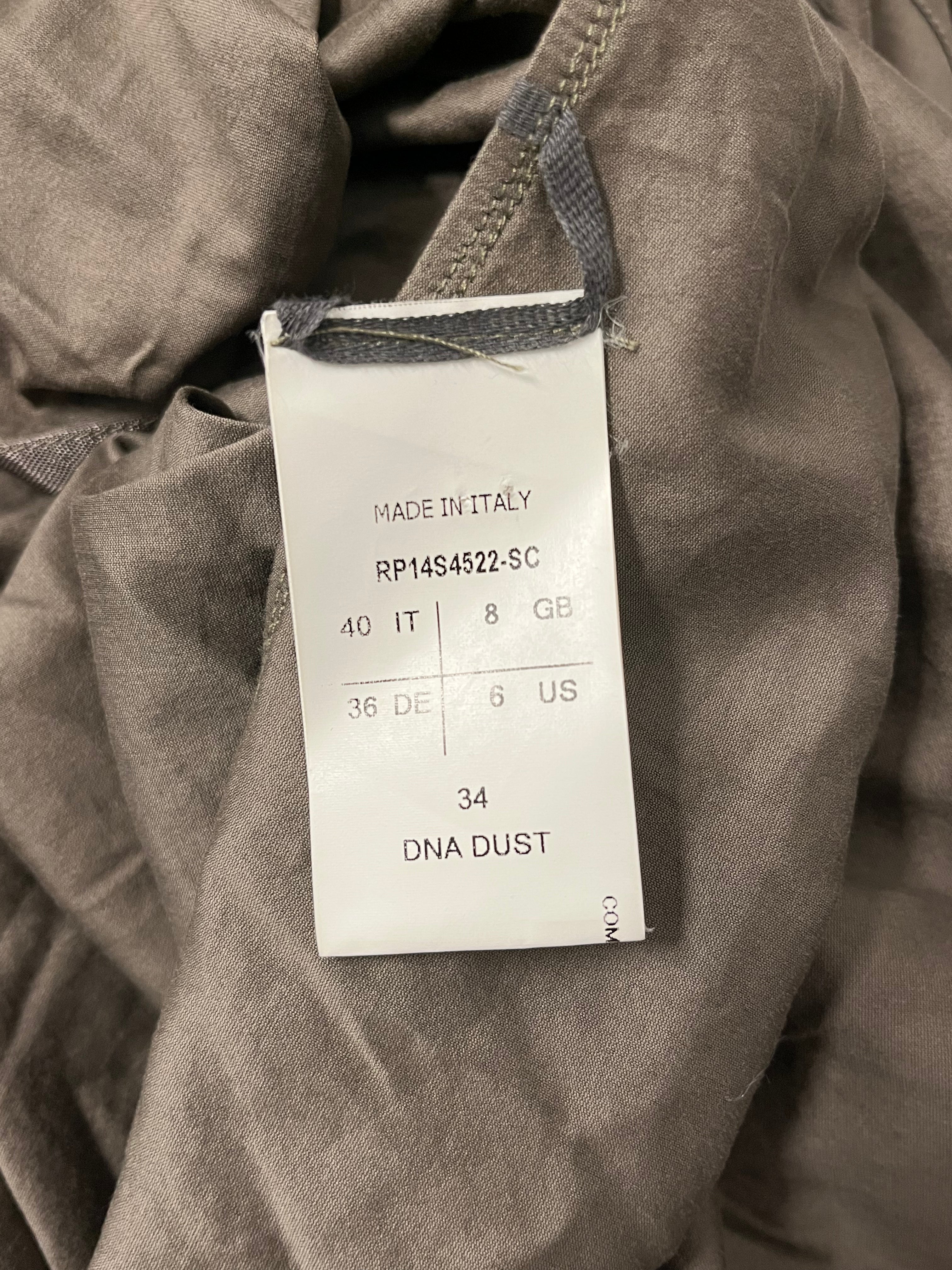 Rick Owens/Dress/6/Cotton/KHK/Midi Length/VICIOUS DRESS view 4