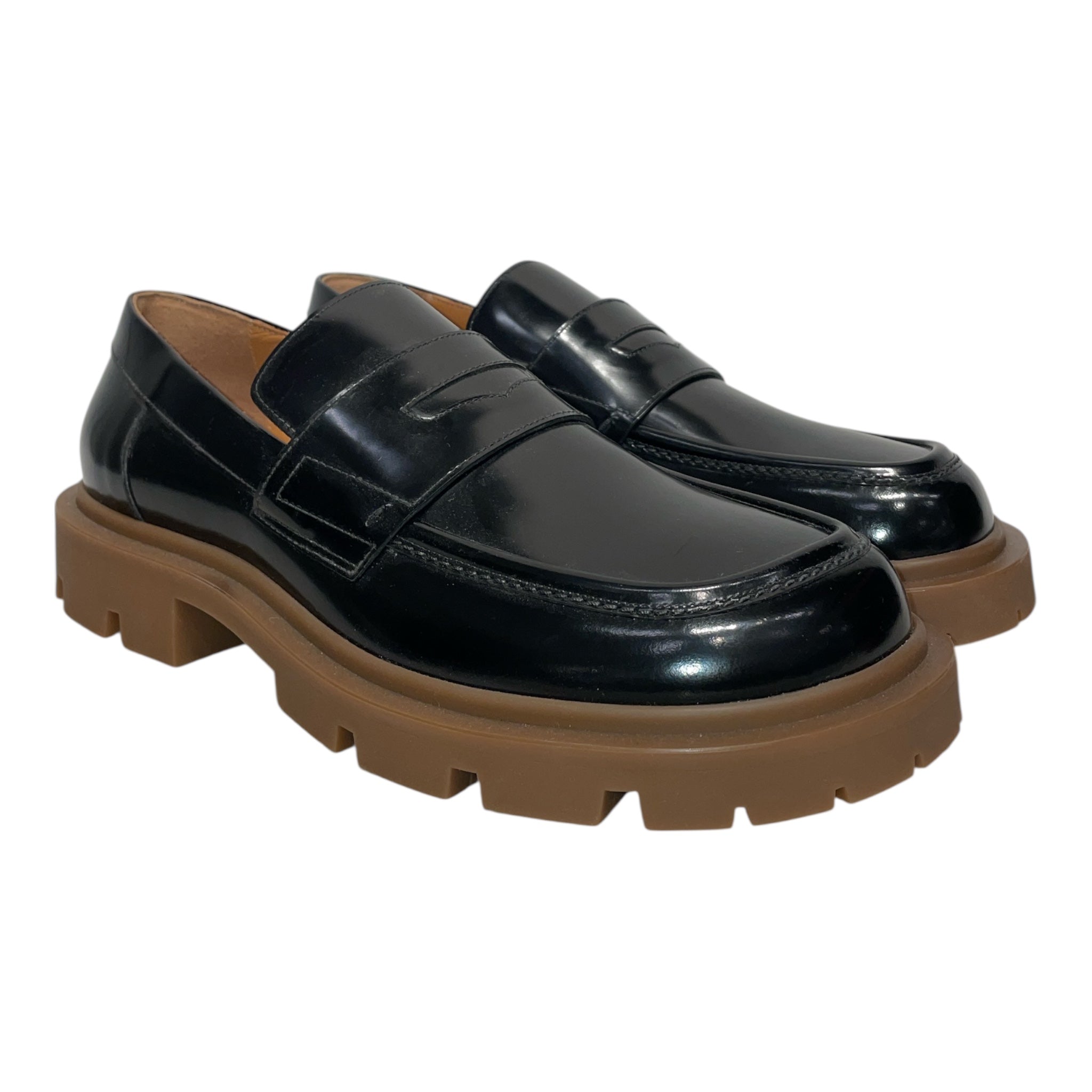 Maison Margiela/Loafers/EU 43/Leather/BLK/Oversized Penny Loafers view 1