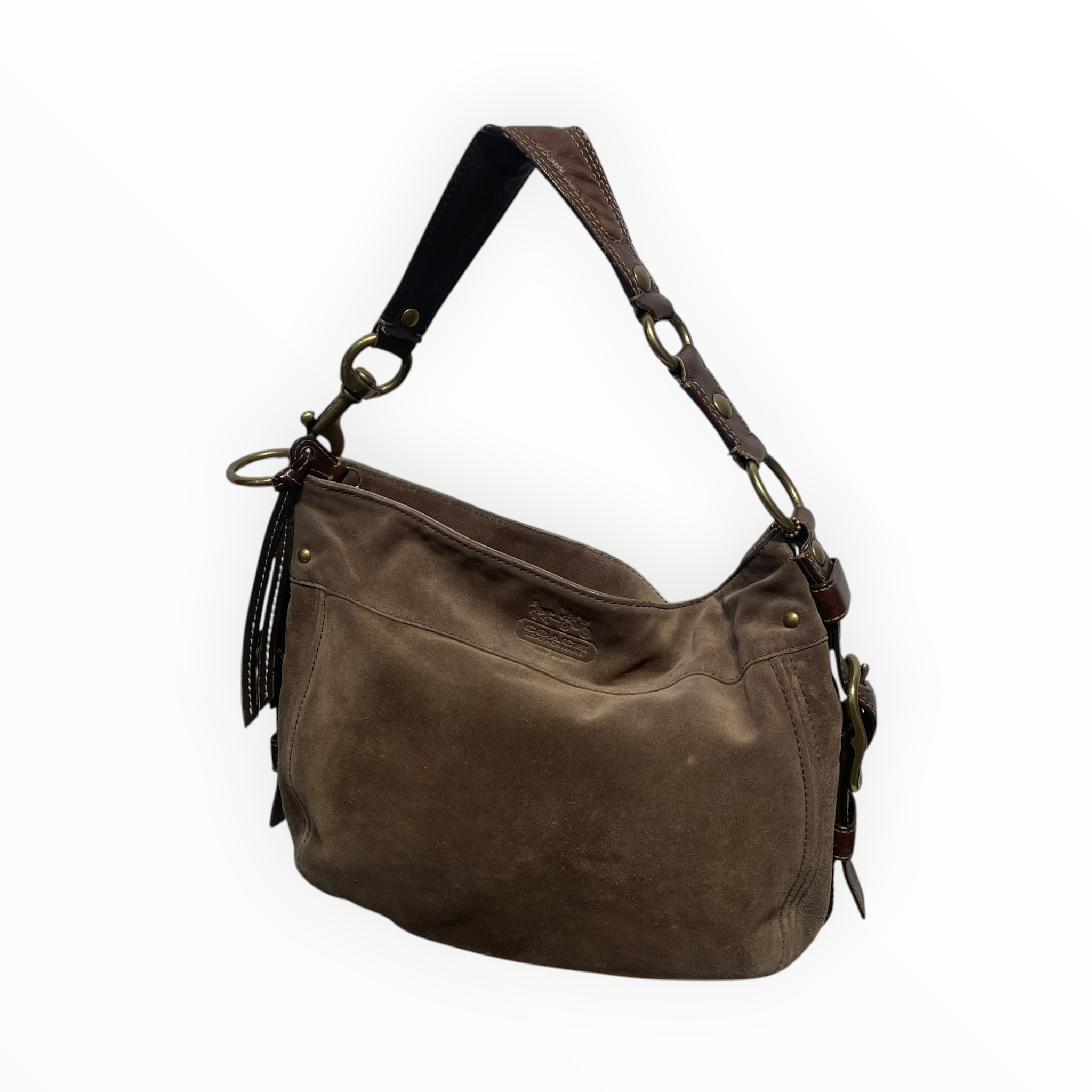 COACH/Bag/Leather/BRW/Gold hard ware view 1