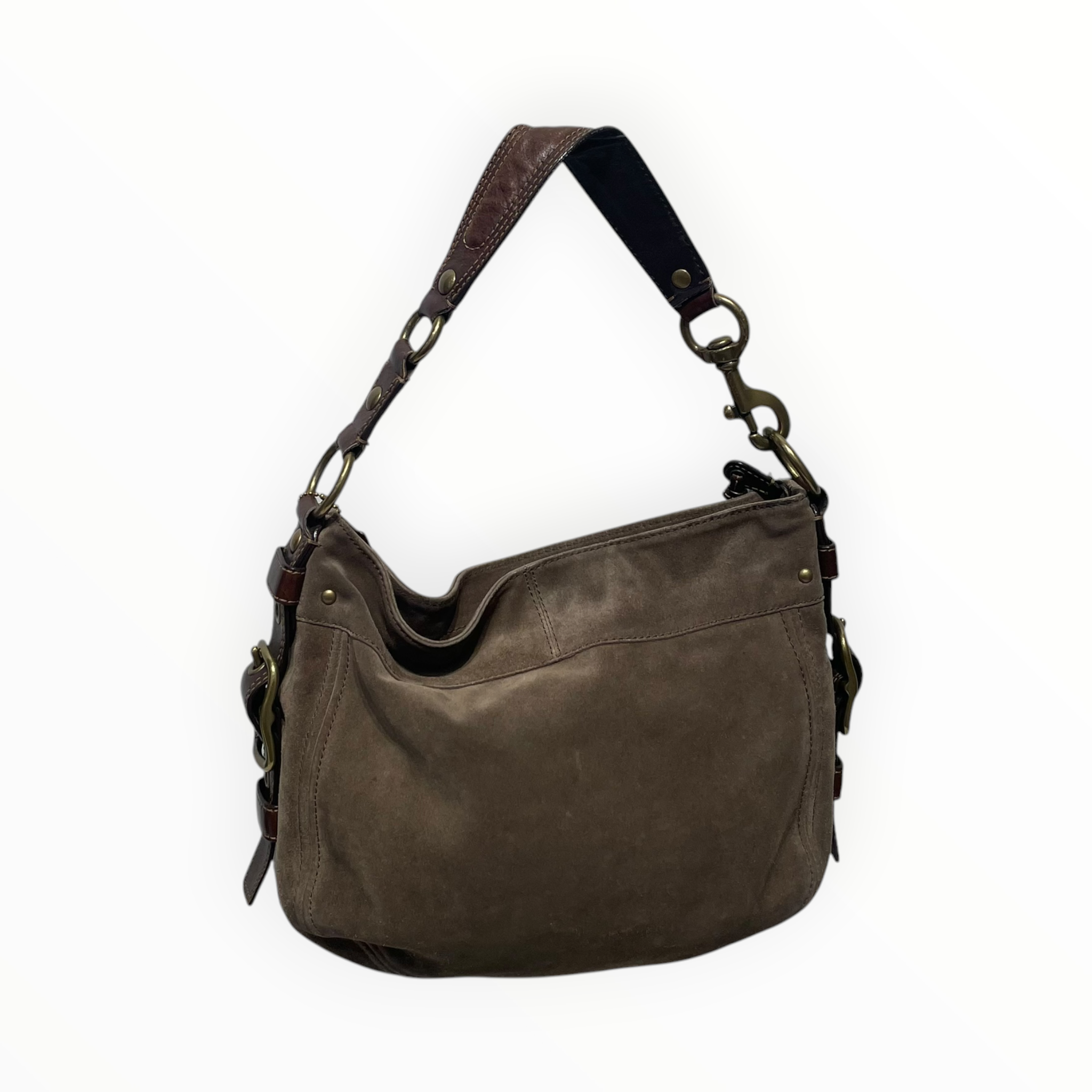 COACH/Bag/Leather/BRW/Gold hard ware view 2