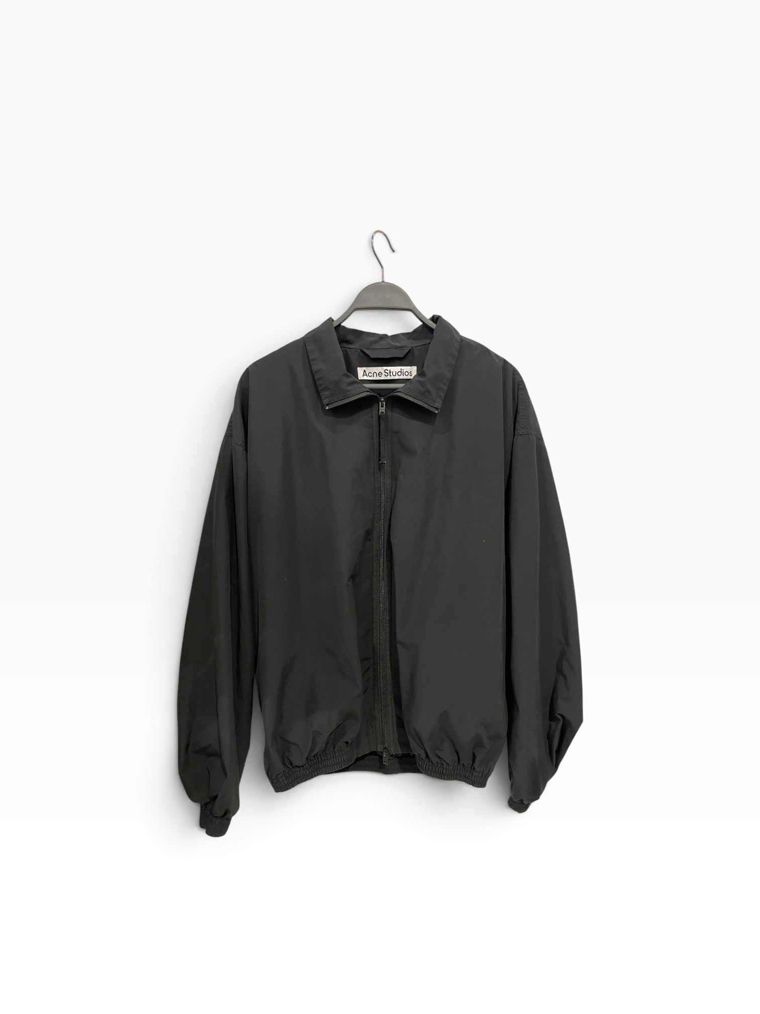 Acne Studios/Windbreaker/46/Cotton/BLK/BLK BACK EMB LOGO view 1