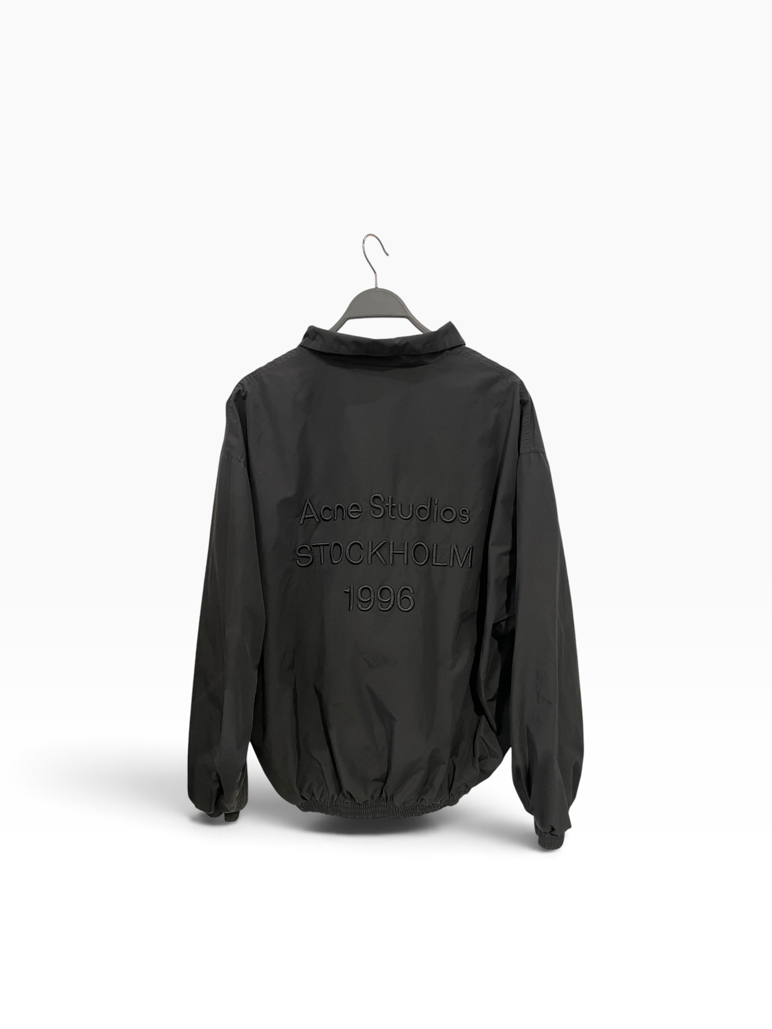 Acne Studios/Windbreaker/46/Cotton/BLK/BLK BACK EMB LOGO view 2