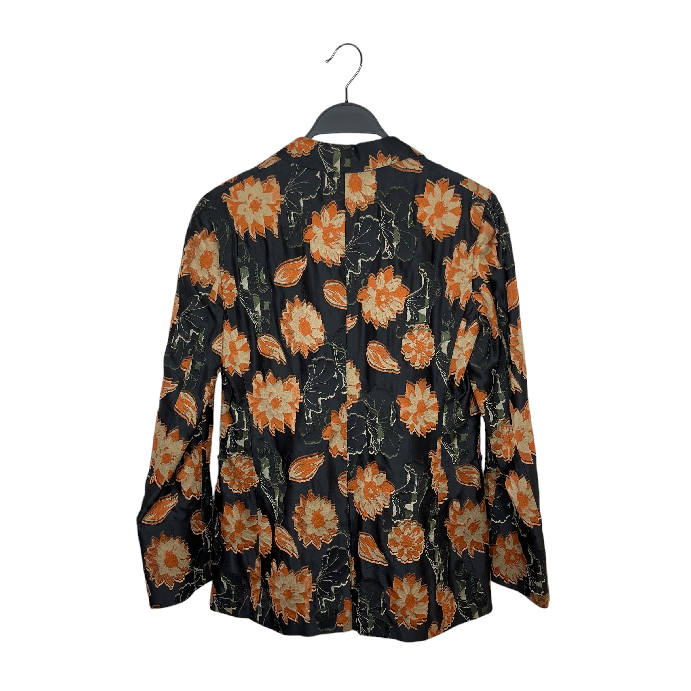 Salvatore Ferragamo/Coat/36/Floral Pattern/Polyester/BLK/Floral Print Blazer view 2