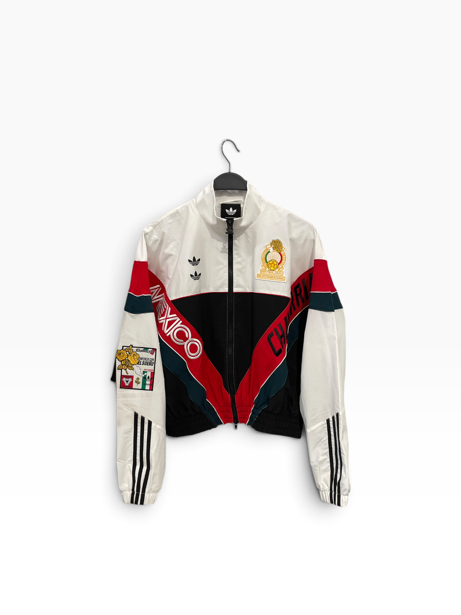 WILLY CHAVARRIA/Track Jkt/XXS/Nylon/BLK/patchwork track jacket view 1