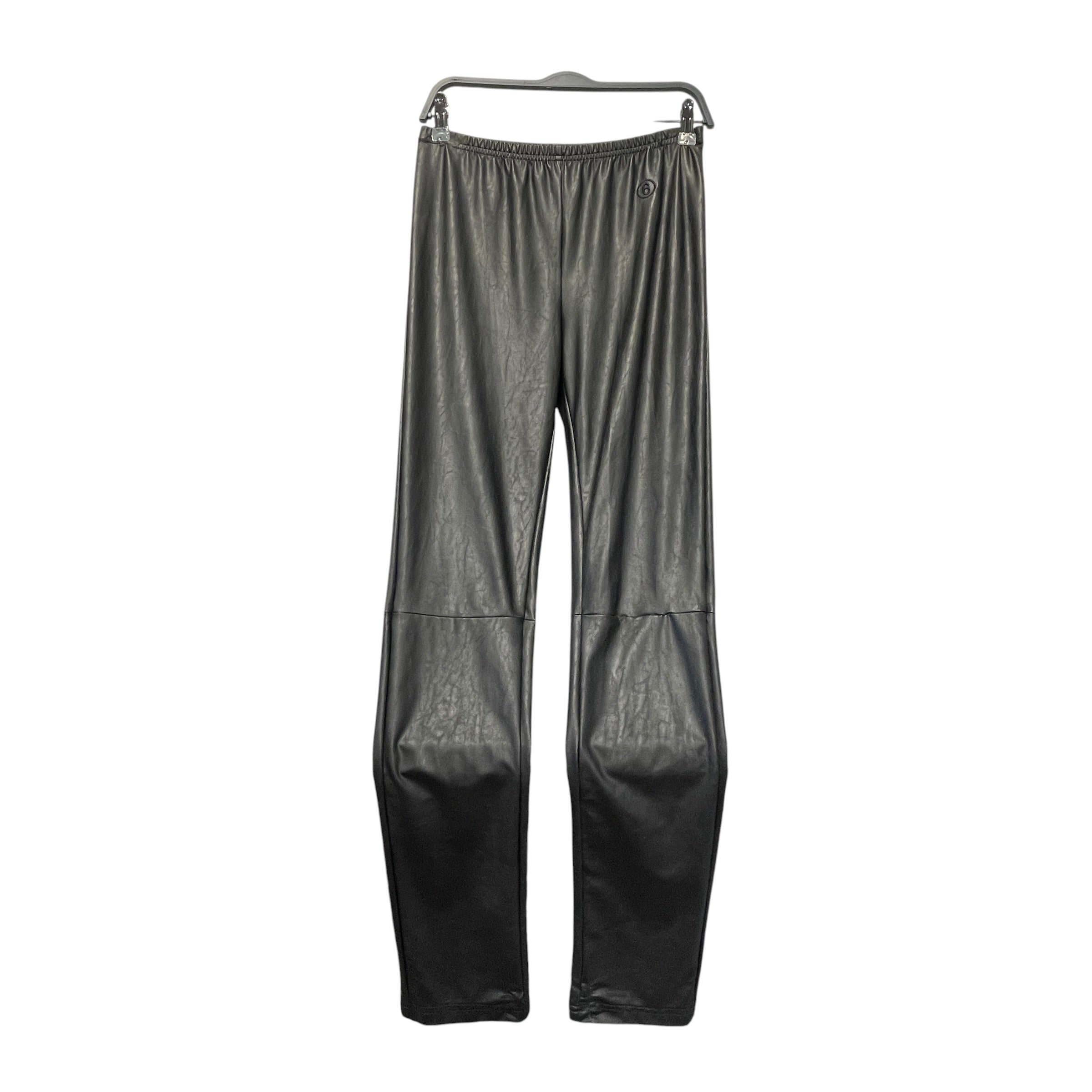 MM6/Bottoms/42/Leather/BLK/Black Leather LEggings view 1