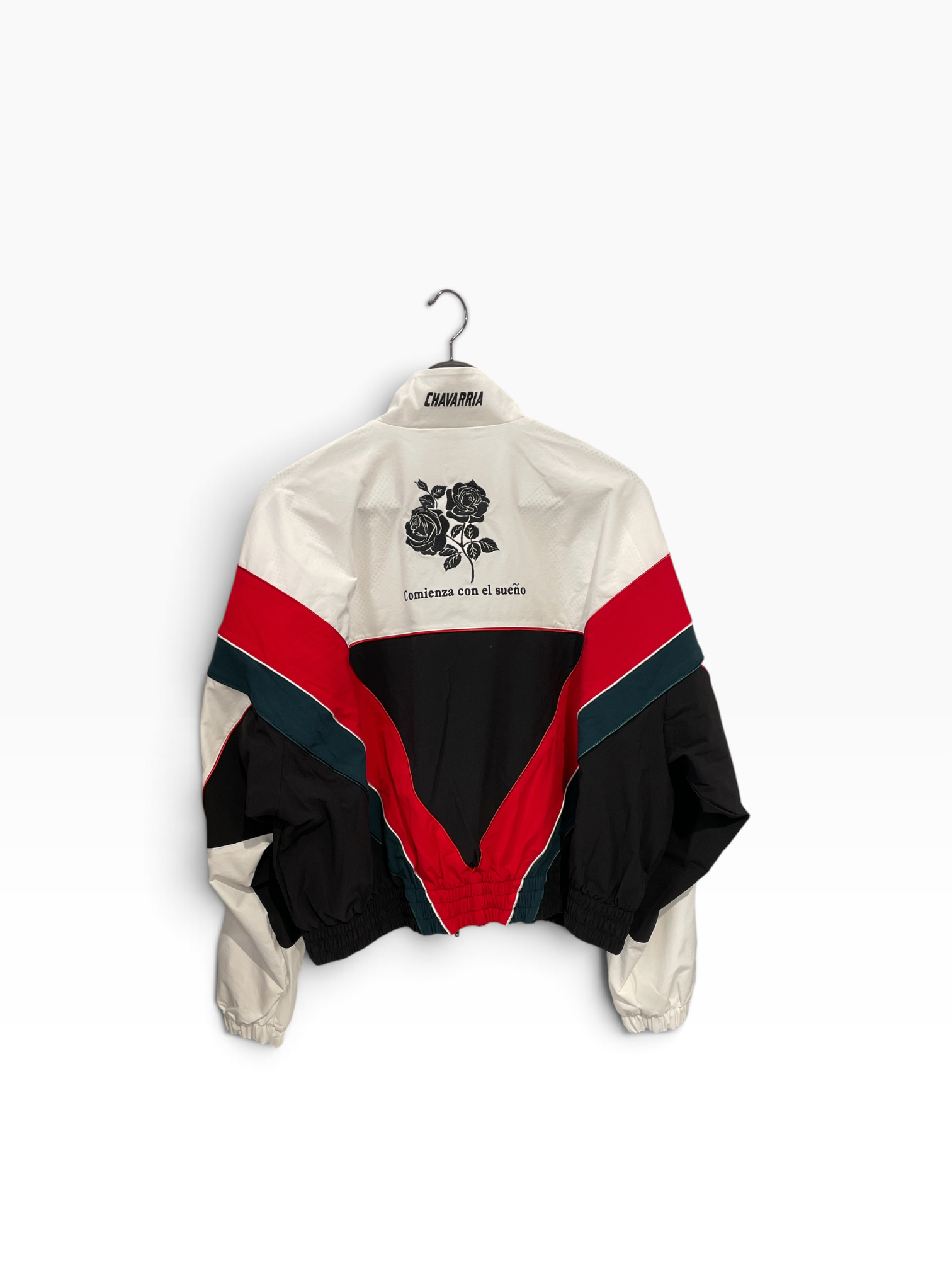 WILLY CHAVARRIA/Track Jkt/XXS/Nylon/BLK/patchwork track jacket view 2