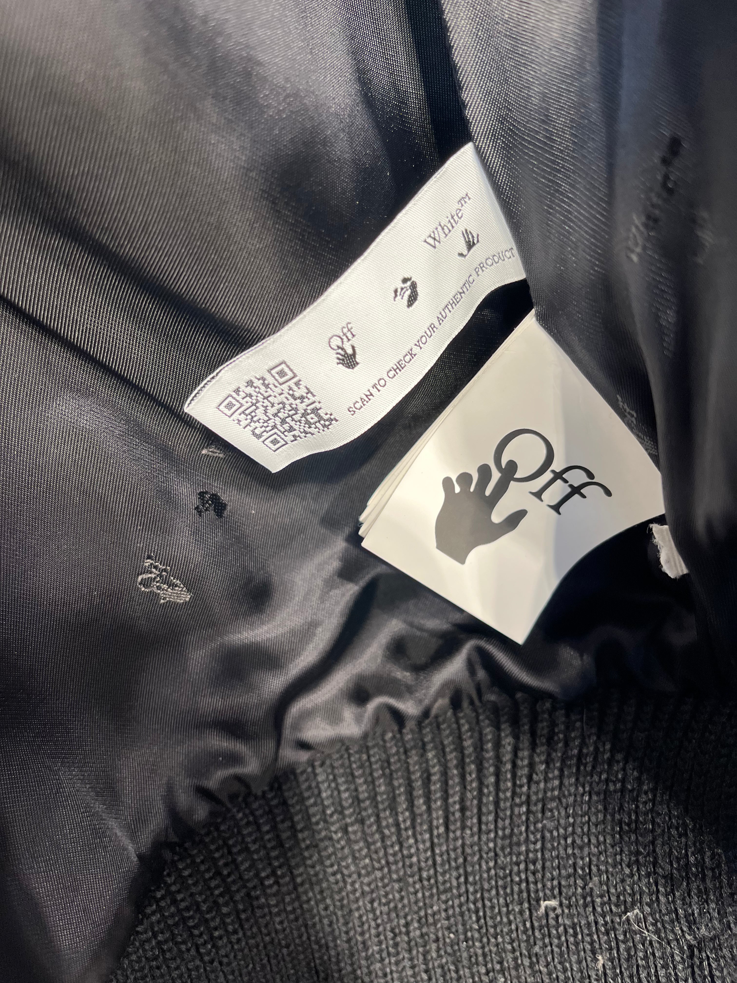 OFF-WHITE/Jacket/L/Wool/BLK/Graphic/ view 3