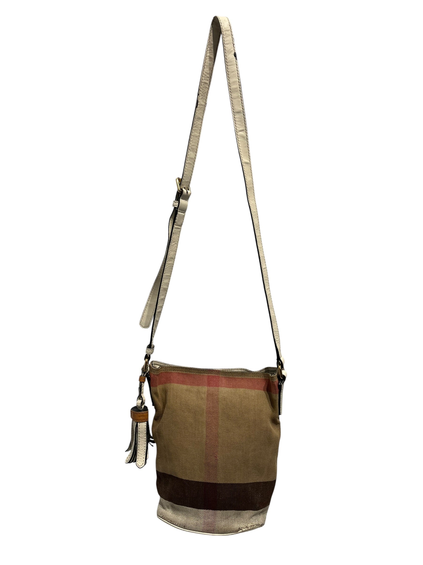 BURBERRY/Pouch/Plaid/Cotton/KHK/ashby cloth view 1