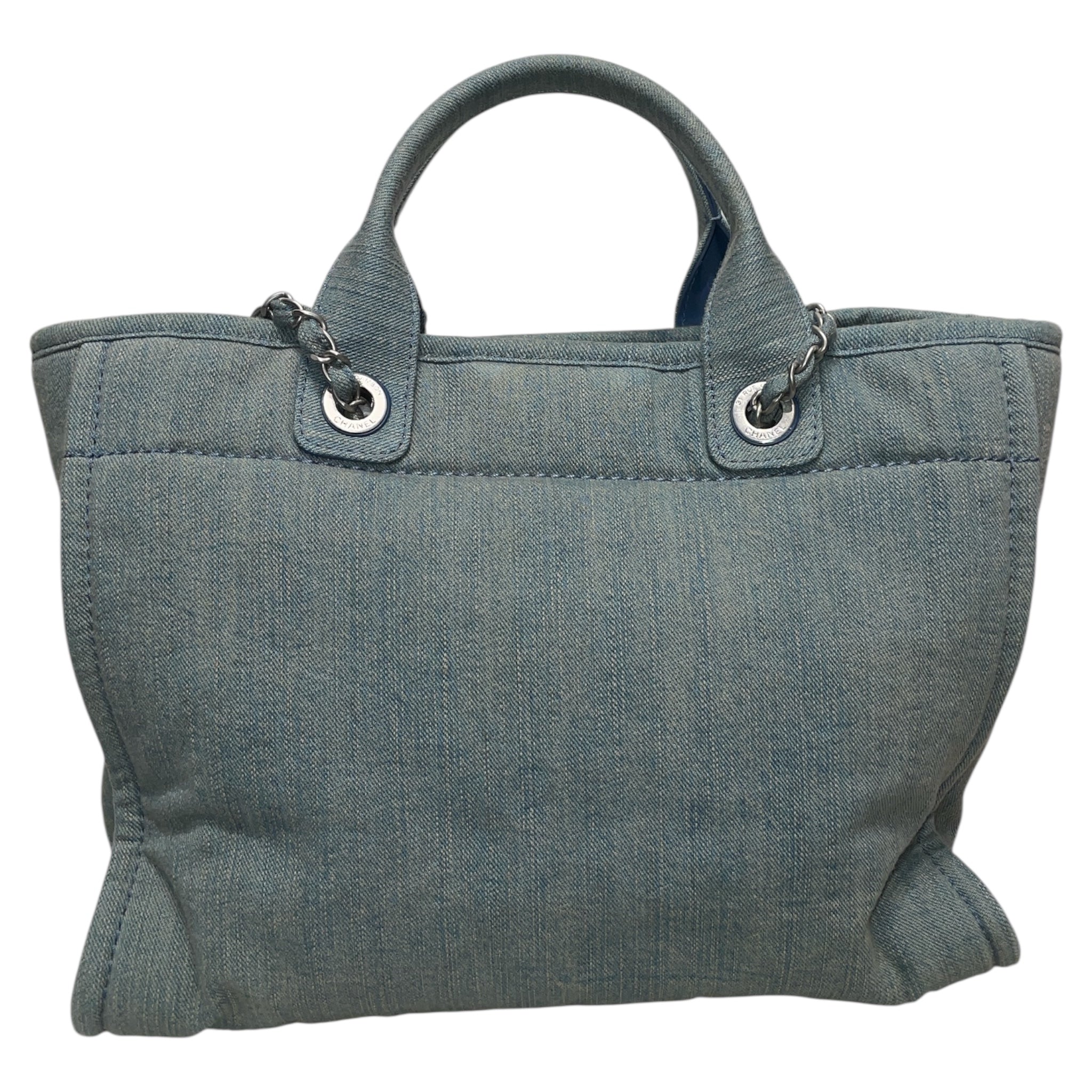 CHANEL/Cross Body Bag/Denim/BLU/Large Shopping Bag view 2