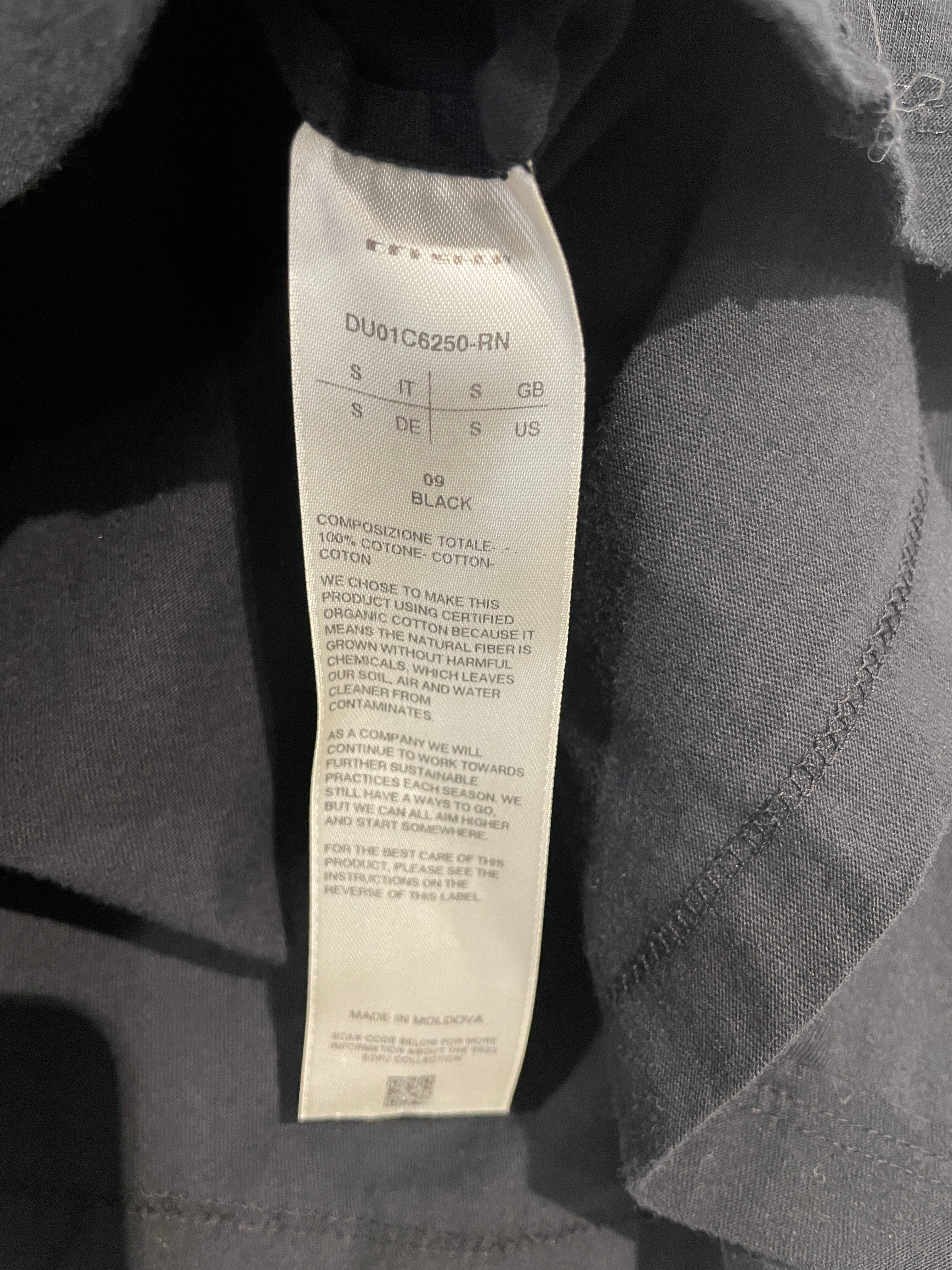 RICK OWENS DRKSHDW/T-Shirt/S/Cotton/BLK/RICK DRKSHDW BLK TSHIRT view 3
