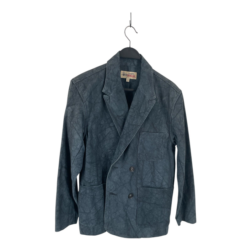STUSSY/Blouson/M/Cotton/BLU/suit jacket