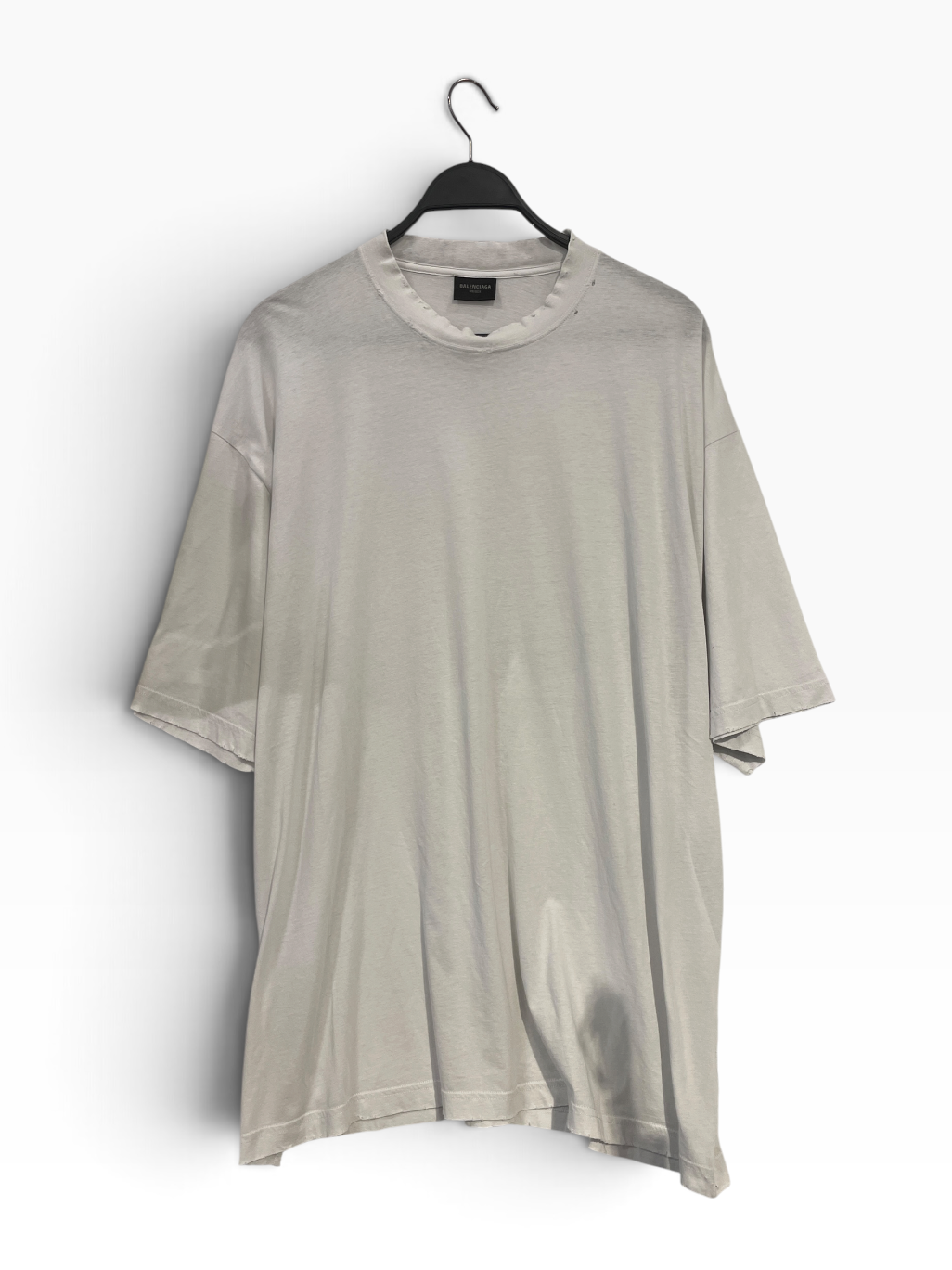 BALENCIAGA/T-Shirt/XL/Cotton/WHT/BALENCIAGA COLLAR WHT view 1
