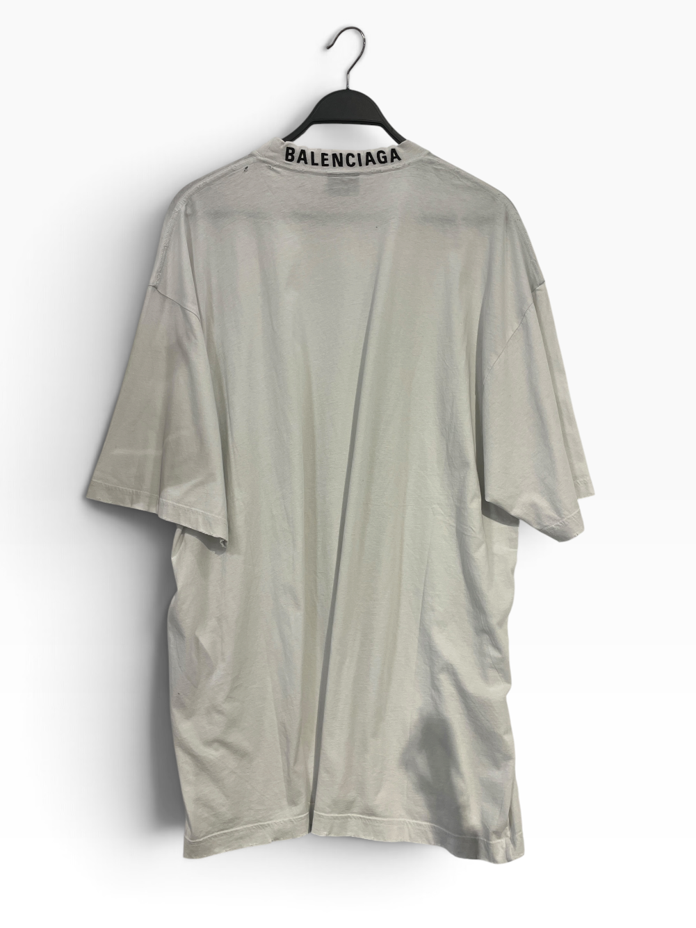 BALENCIAGA/T-Shirt/XL/Cotton/WHT/BALENCIAGA COLLAR WHT view 2