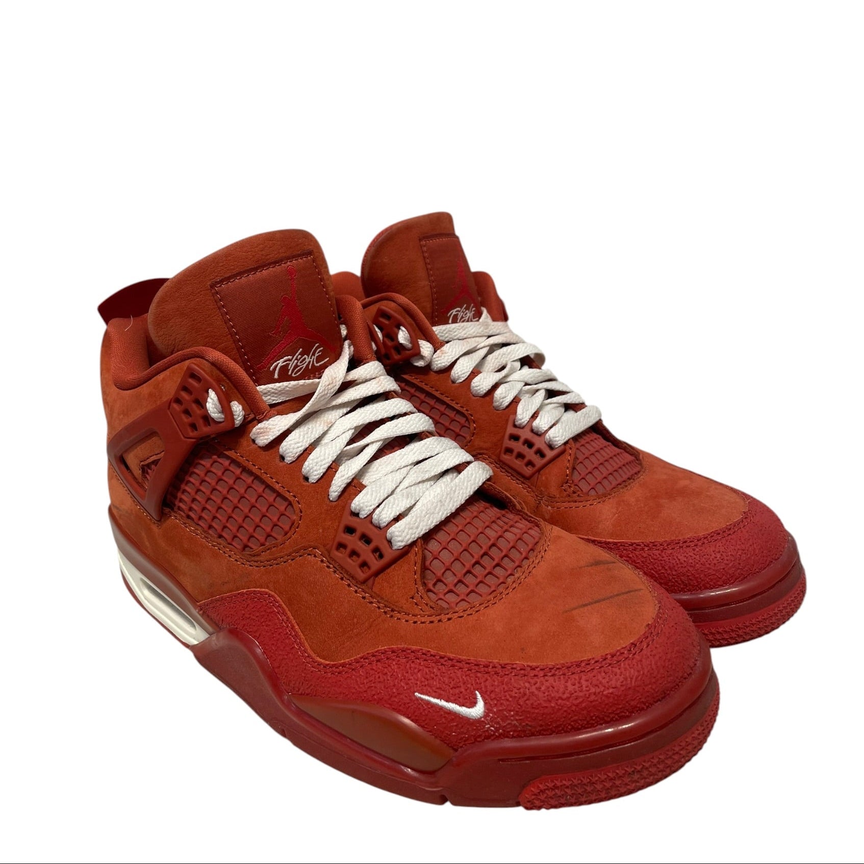 NIKE/X NIGEL SYLVESTER AIR JORDAN 4 SP/Hi-Sneakers/US 9.5/Leather/ORN/HF4340-800 view 1