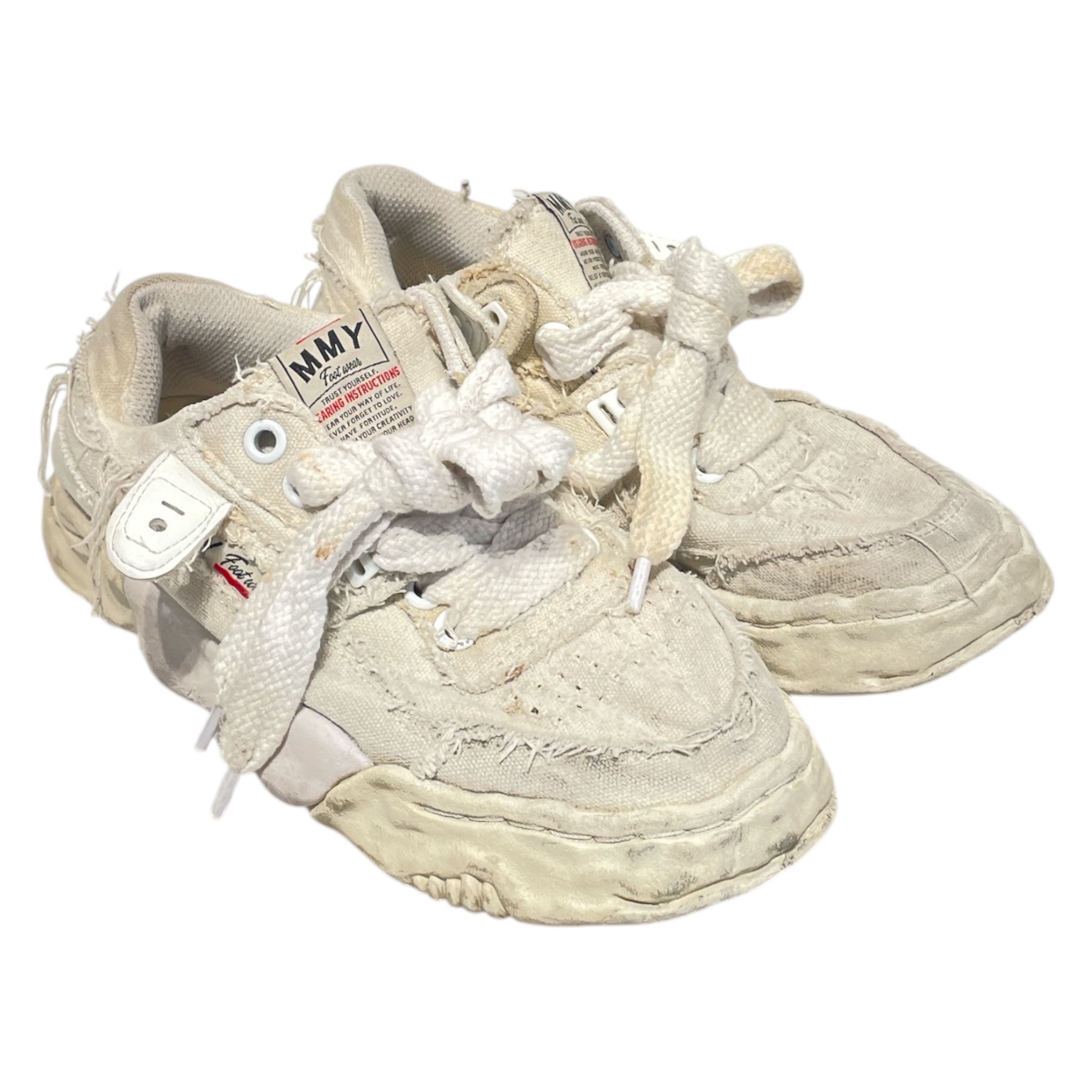 MIHARA YASUHIRO/Low-Sneakers/EU 38/Cotton/WHT/PARKER OG SOLE CANVAS LOW view 1
