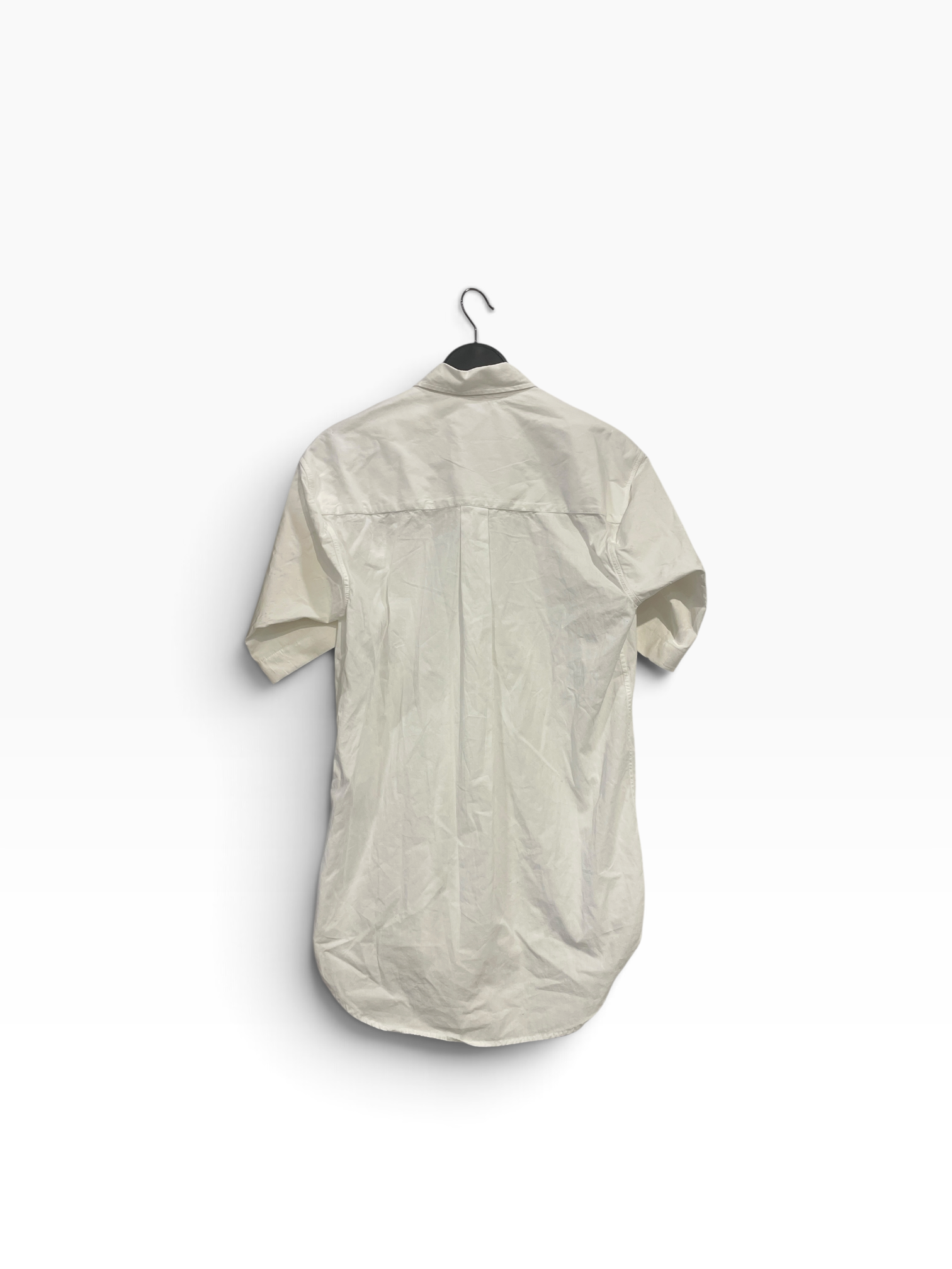VETEMENTS/SS Shirt/S/Cotton/WHT/VETEMENTS BUTTON UP WHT view 2