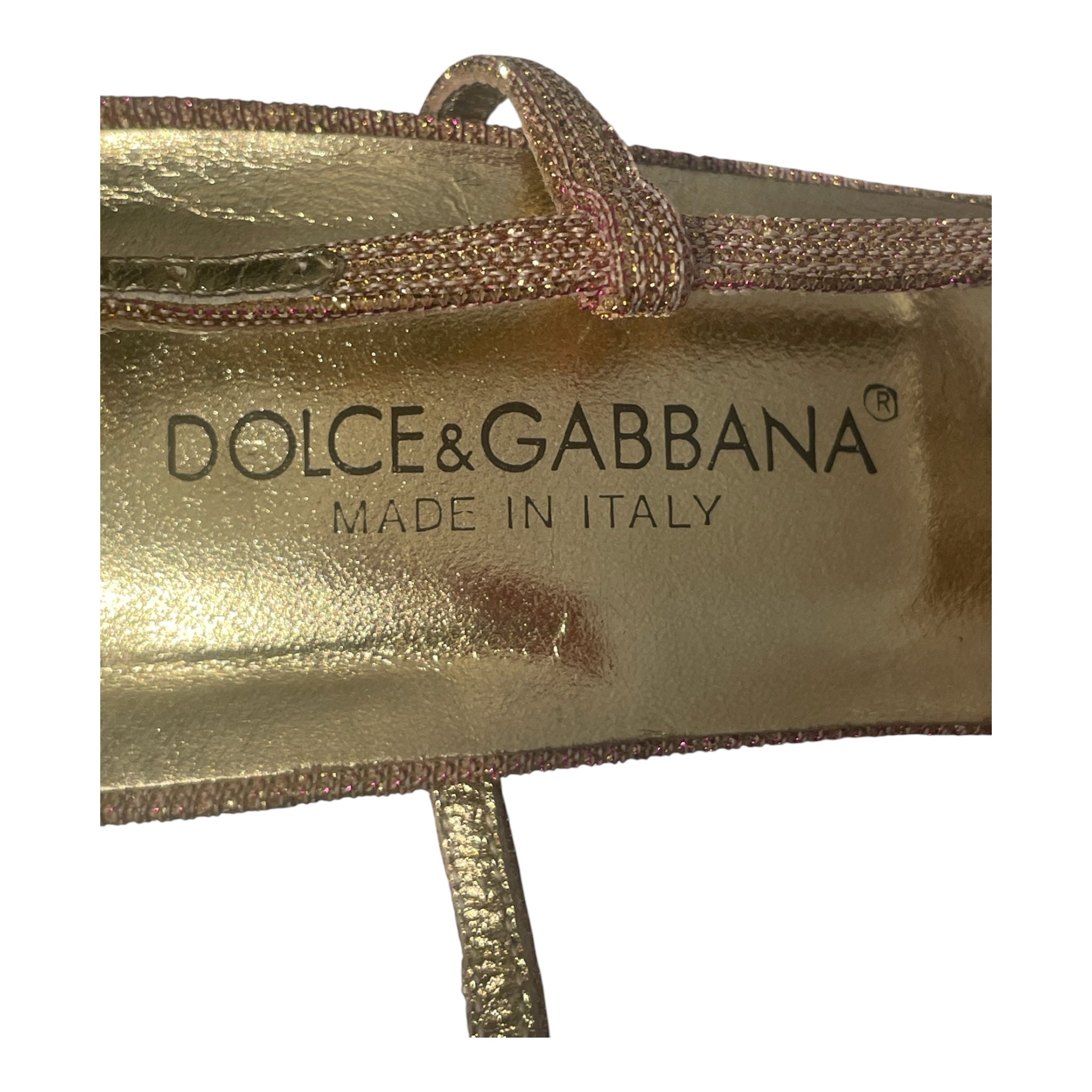 DOLCE&GABBANA/Heels/EU 36/Glitter/PNK/ view 3
