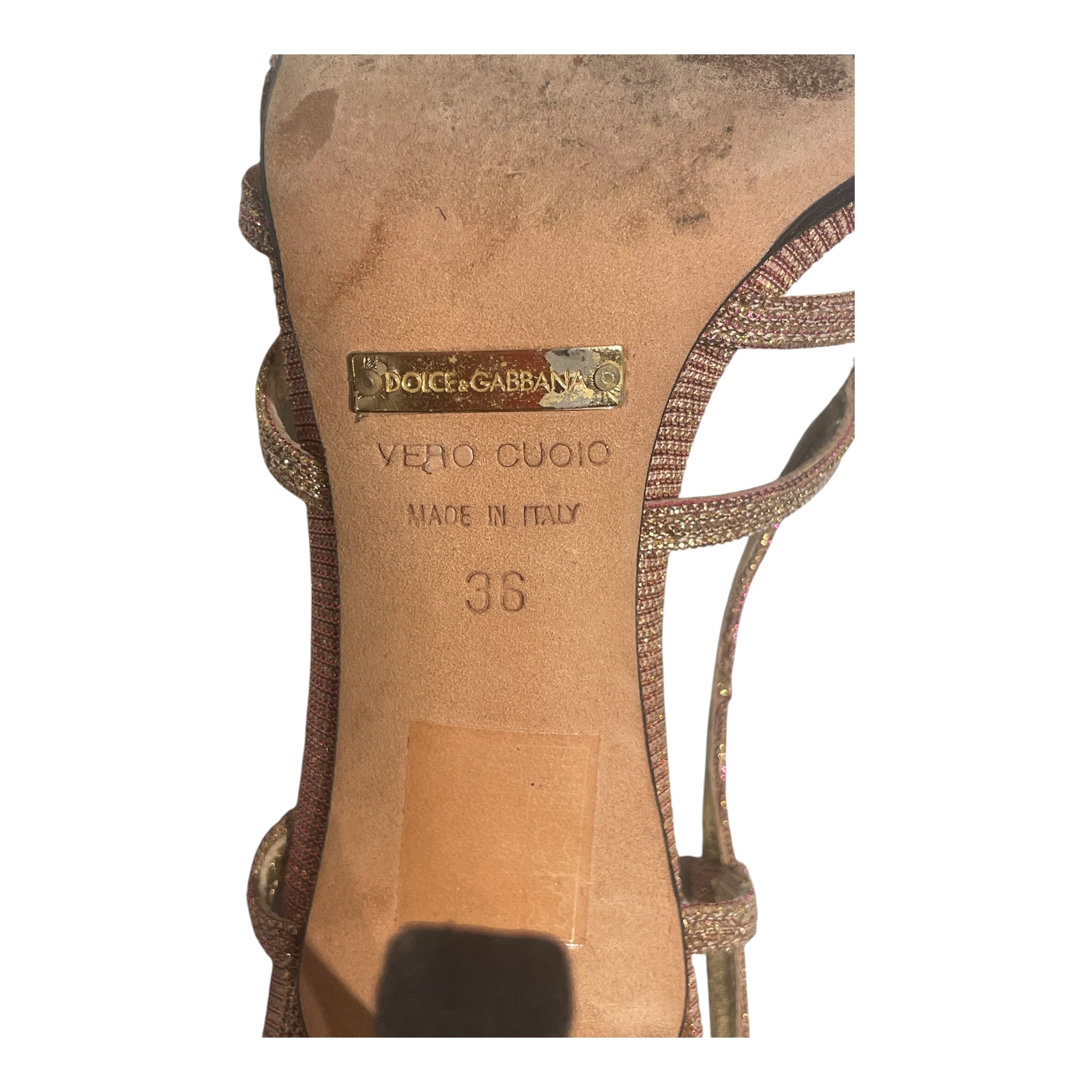 DOLCE&GABBANA/Heels/EU 36/Glitter/PNK/ view 5